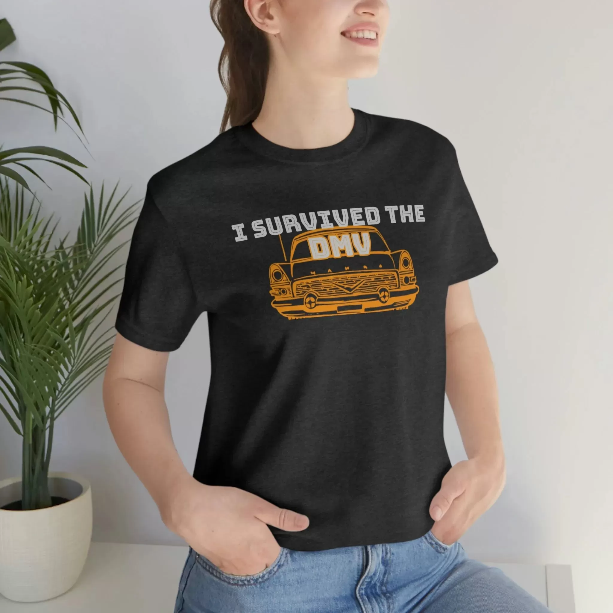 I Survived The DMV Unisex Jersey Short Sleeve Tee