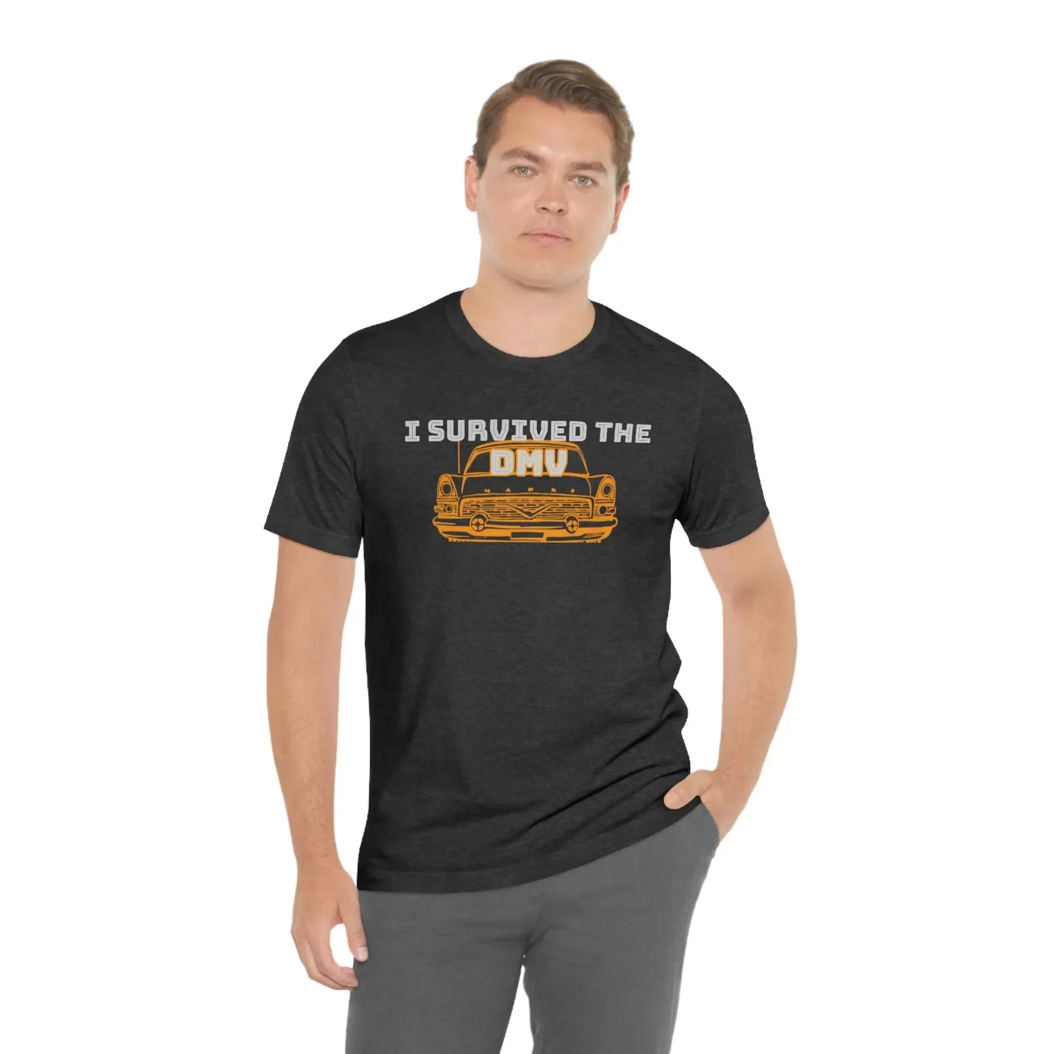 I Survived The DMV Unisex Jersey Short Sleeve Tee