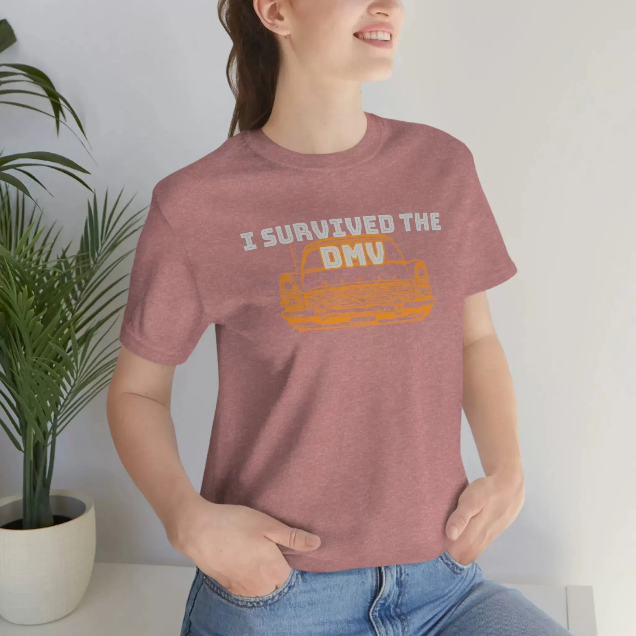 I Survived The DMV Unisex Jersey Short Sleeve Tee