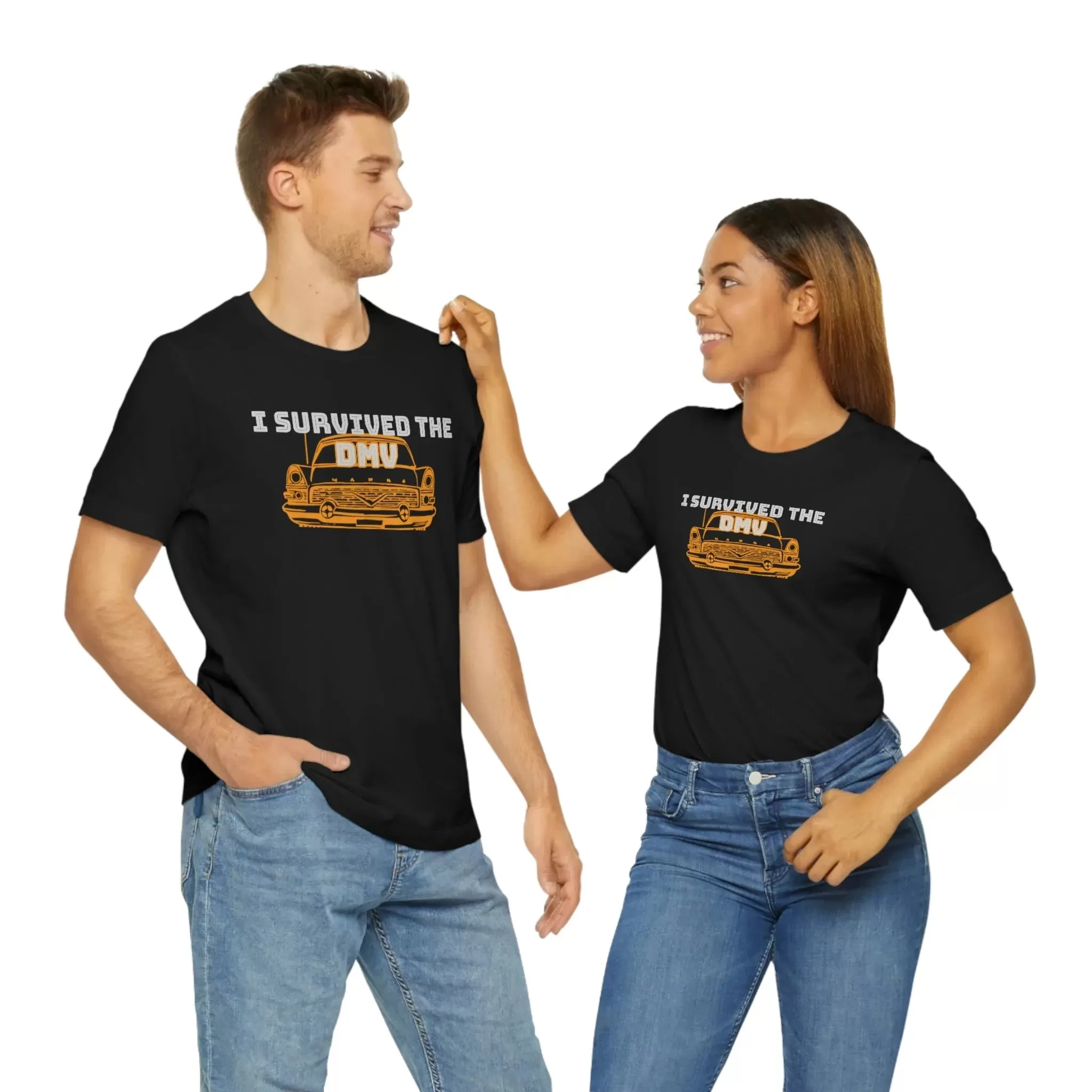 I Survived The DMV Unisex Jersey Short Sleeve Tee