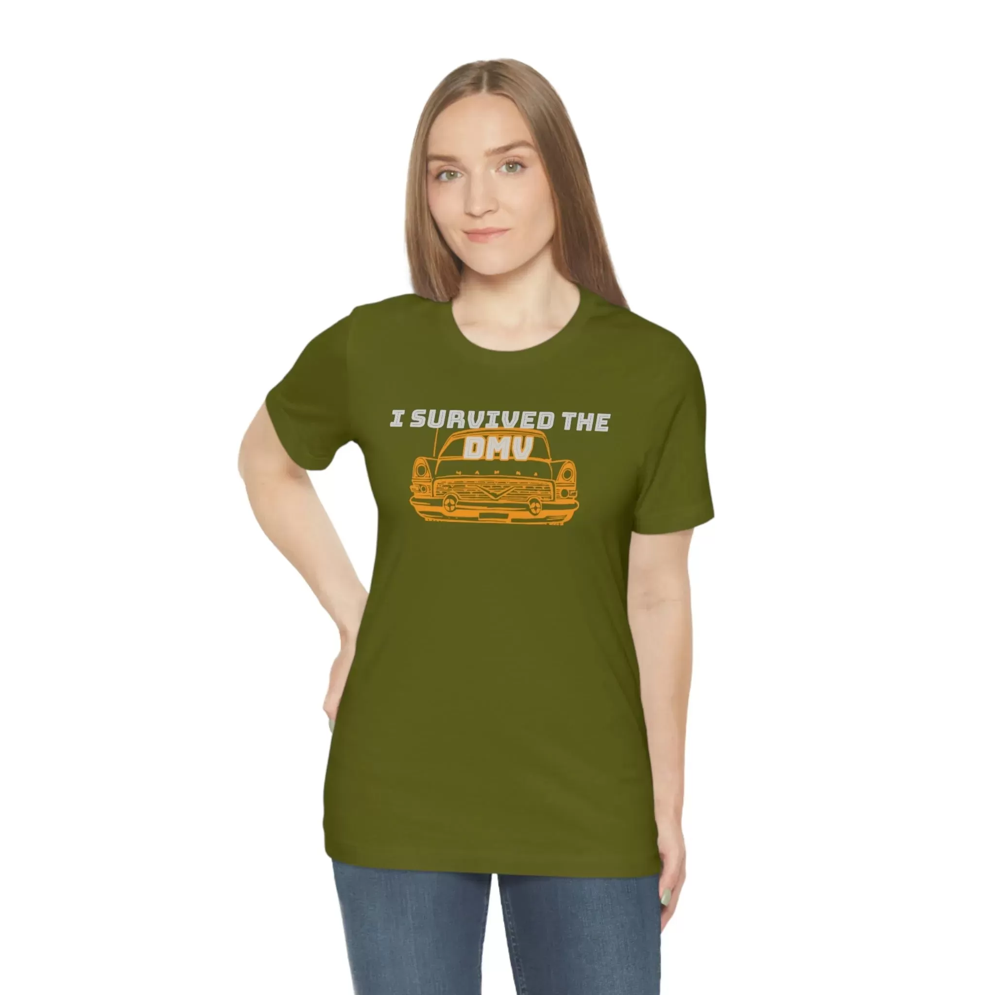 I Survived The DMV Unisex Jersey Short Sleeve Tee