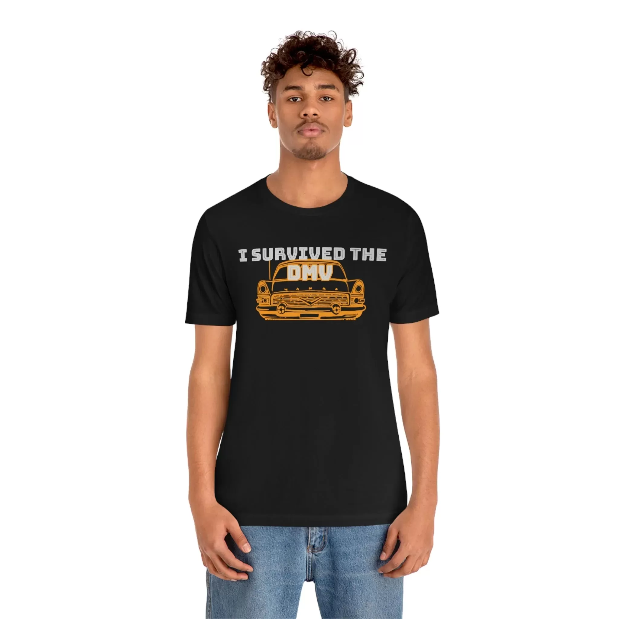 I Survived The DMV Unisex Jersey Short Sleeve Tee