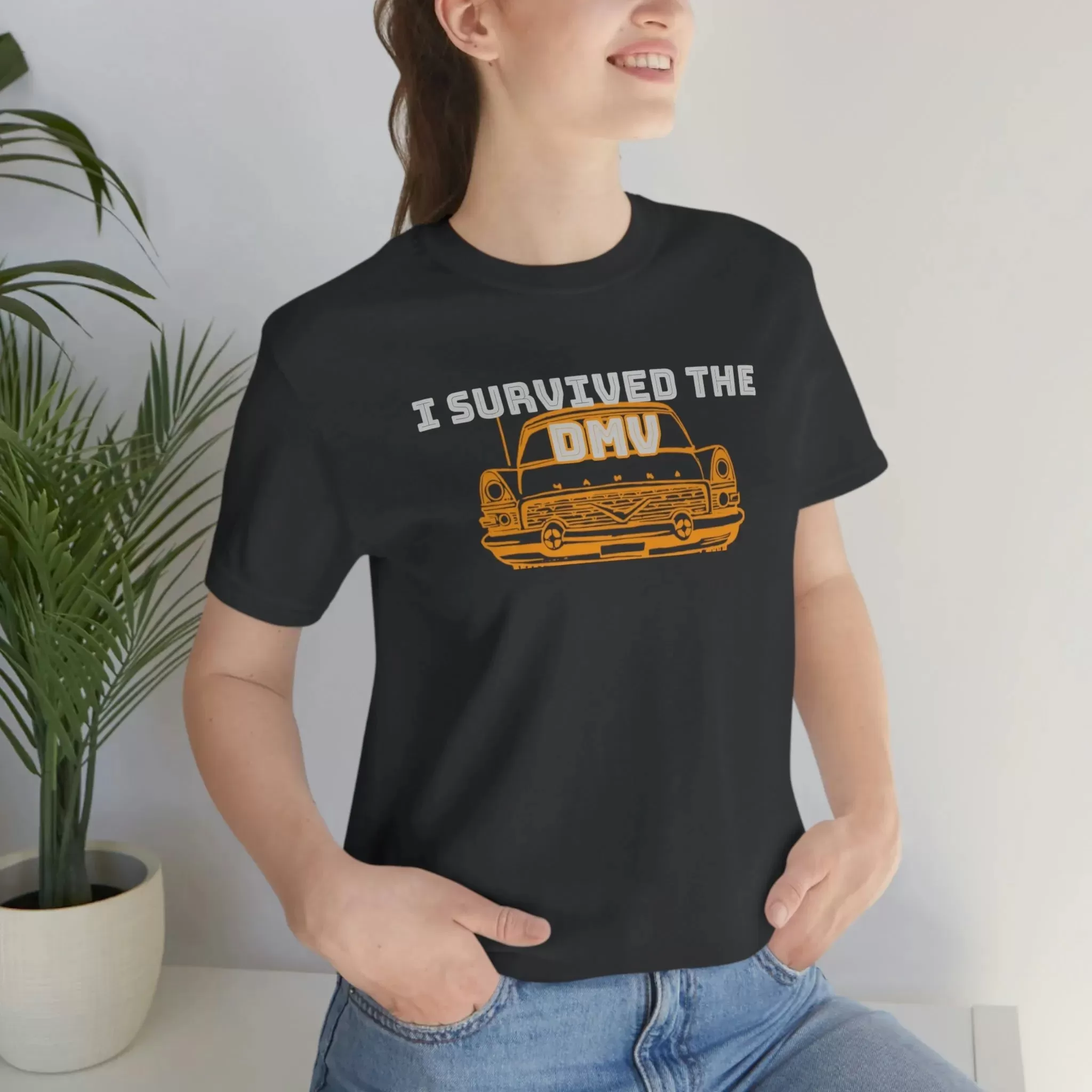 I Survived The DMV Unisex Jersey Short Sleeve Tee