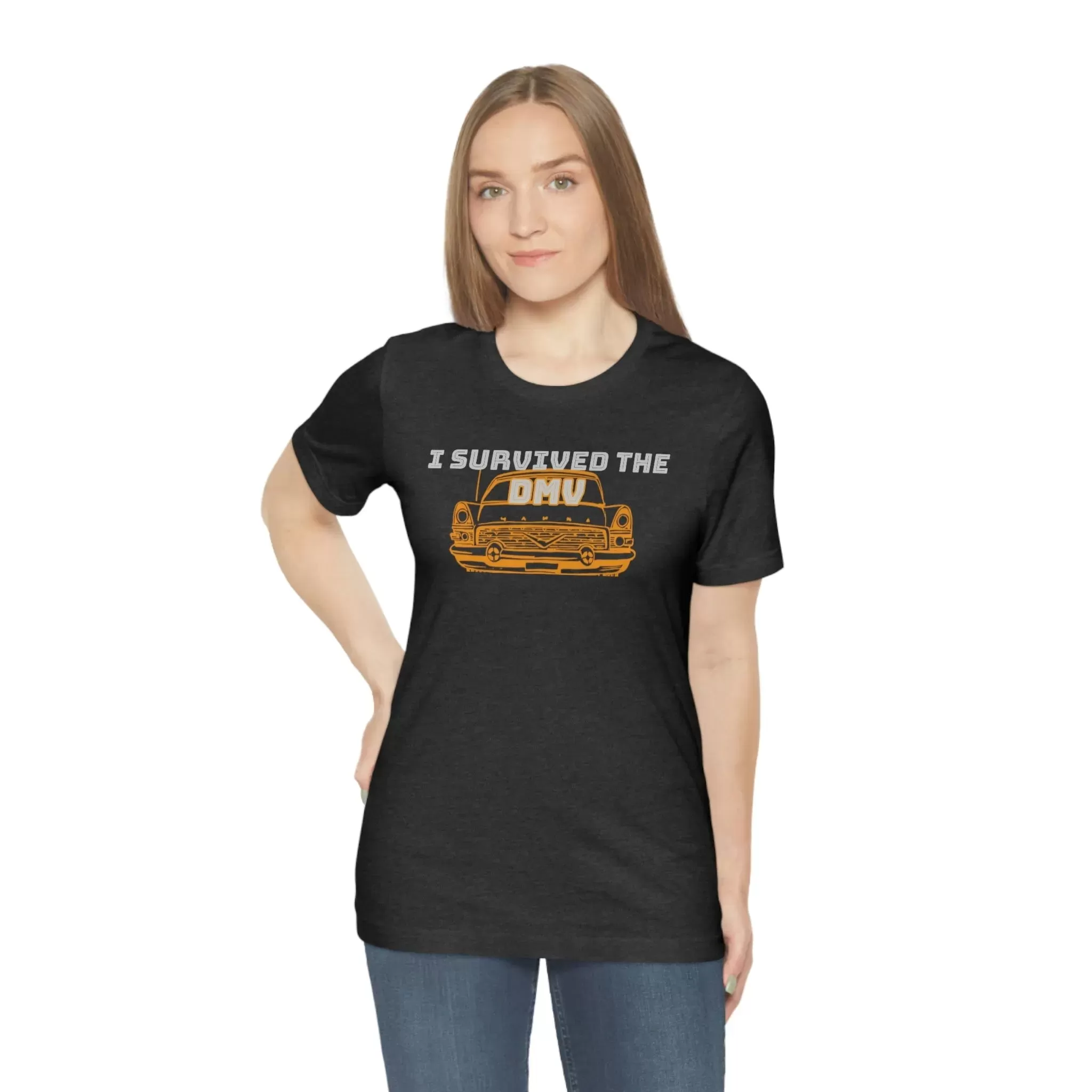 I Survived The DMV Unisex Jersey Short Sleeve Tee