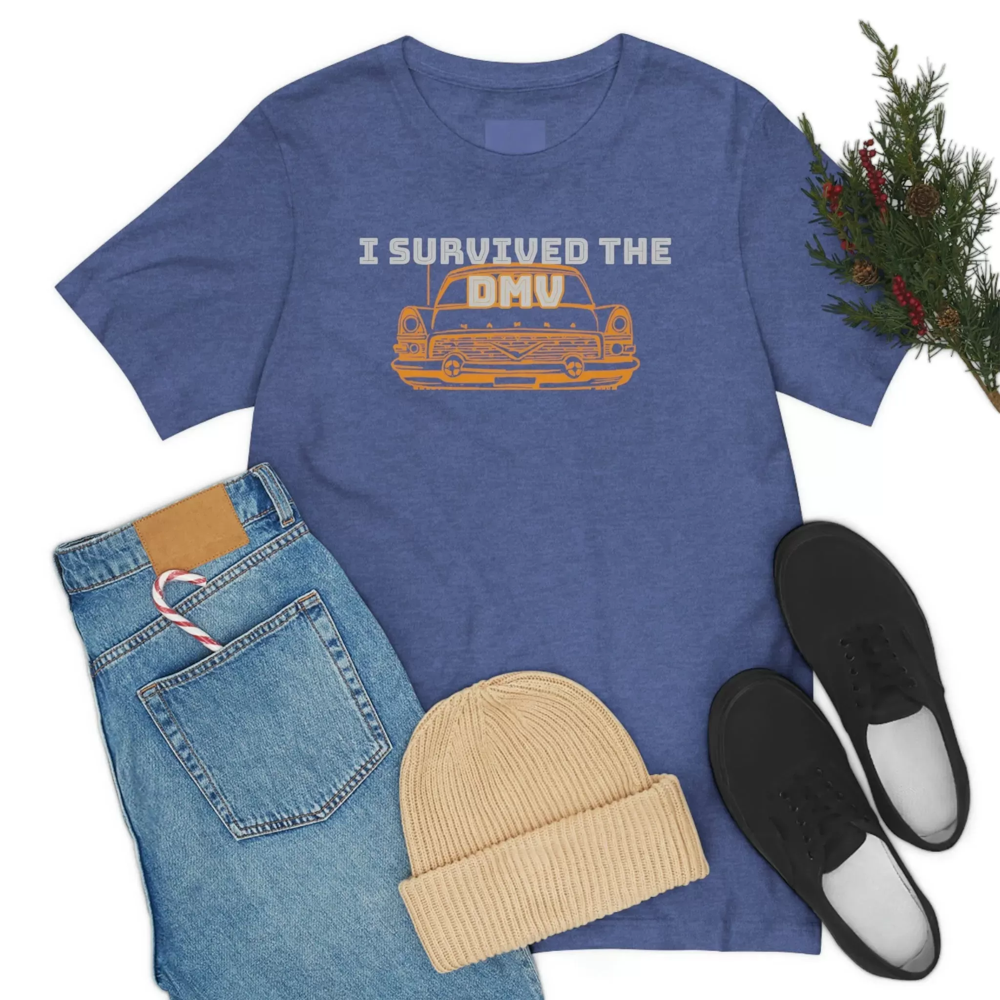 I Survived The DMV Unisex Jersey Short Sleeve Tee