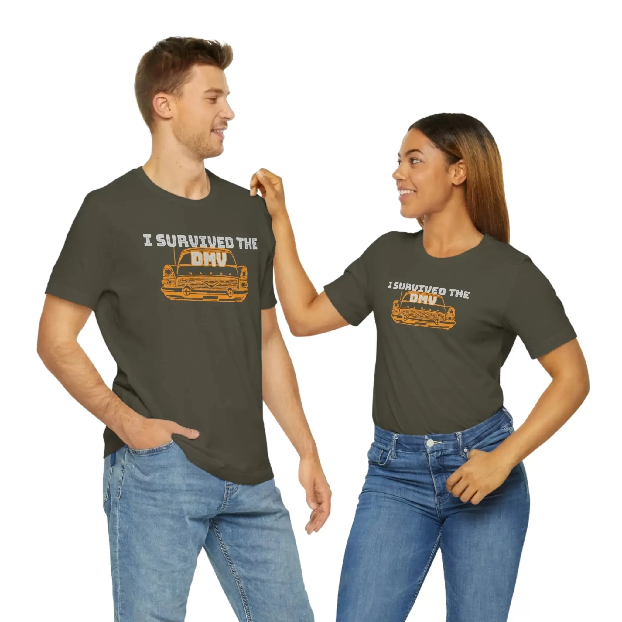 I Survived The DMV Unisex Jersey Short Sleeve Tee