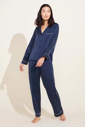 Inez Washable Silk Long PJ Set