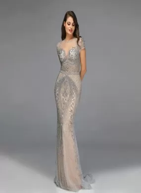 KAIA Beaded Embellished Mermaid Dress