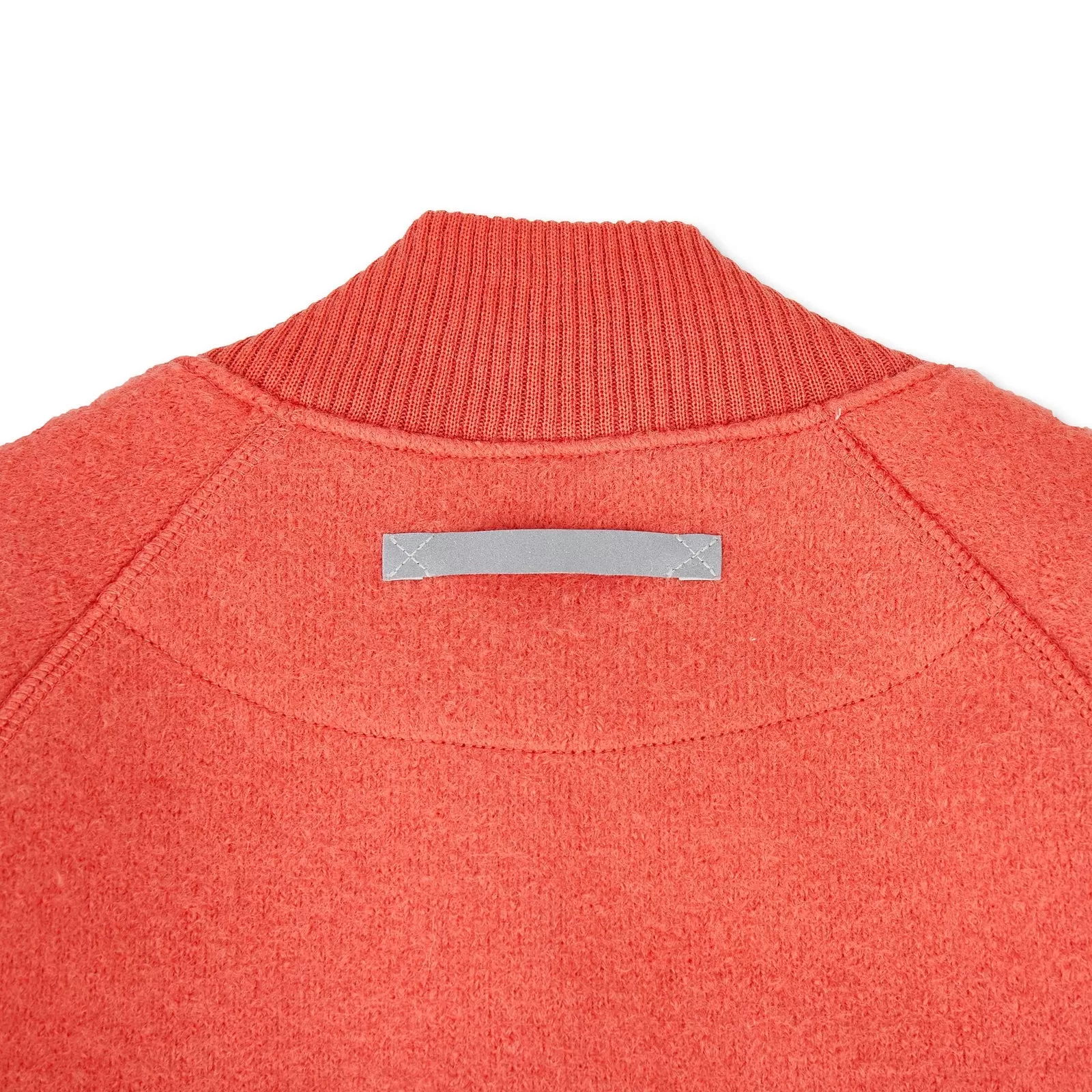 Kids Boiled Wool Bomber Jacket coral