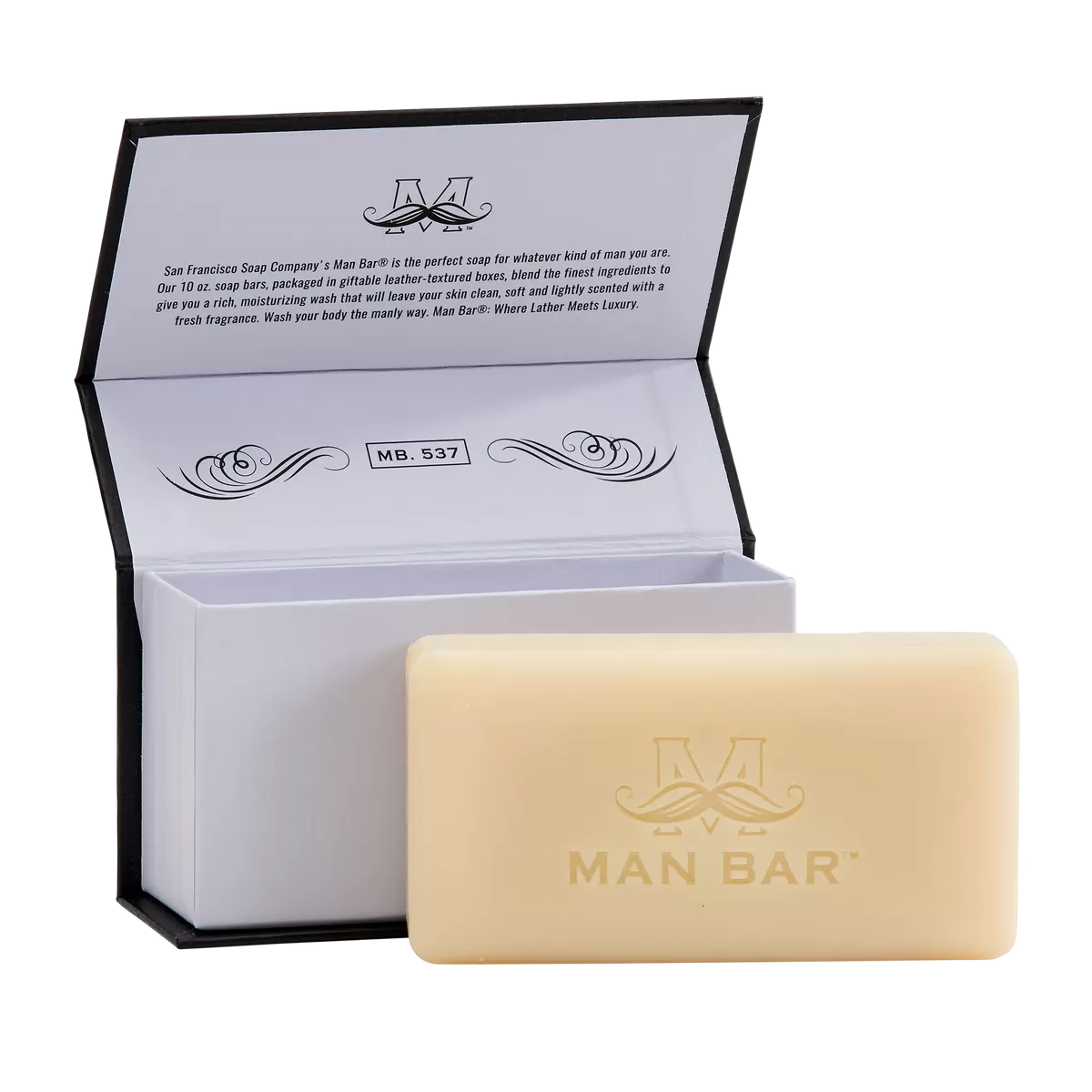 Man Bar Midnight Amber Hydrating Soap Bar - 10oz, Energizing Citrus with Sensual Amber