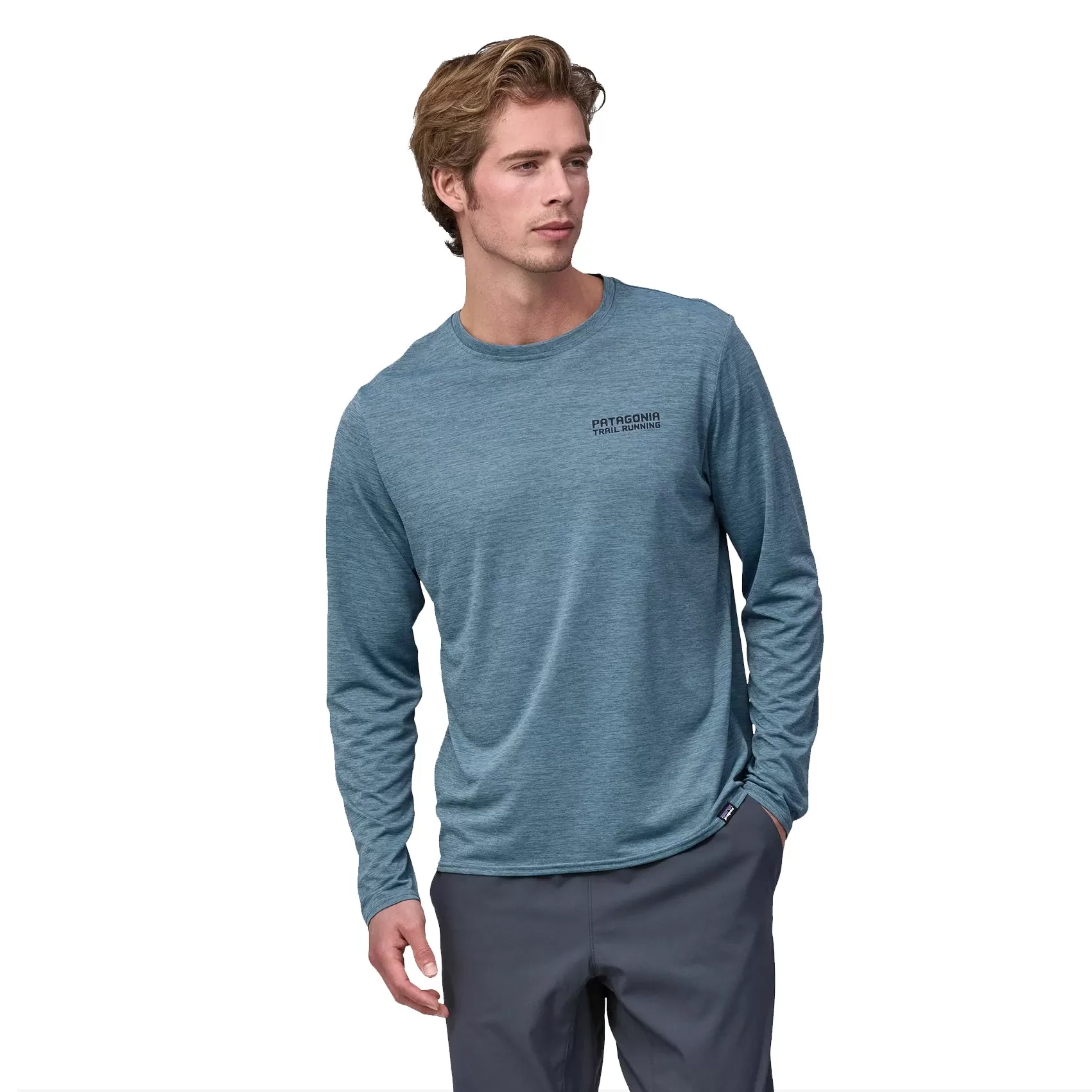 Mens Patagonia Capilene Cool Daily Graphic Long-Sleeve Shirt - Lands