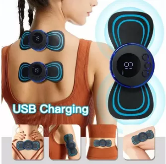 Mini Body Massager Pulse Neck Pain Relief EMS Butterfly Body Massager Men & Women