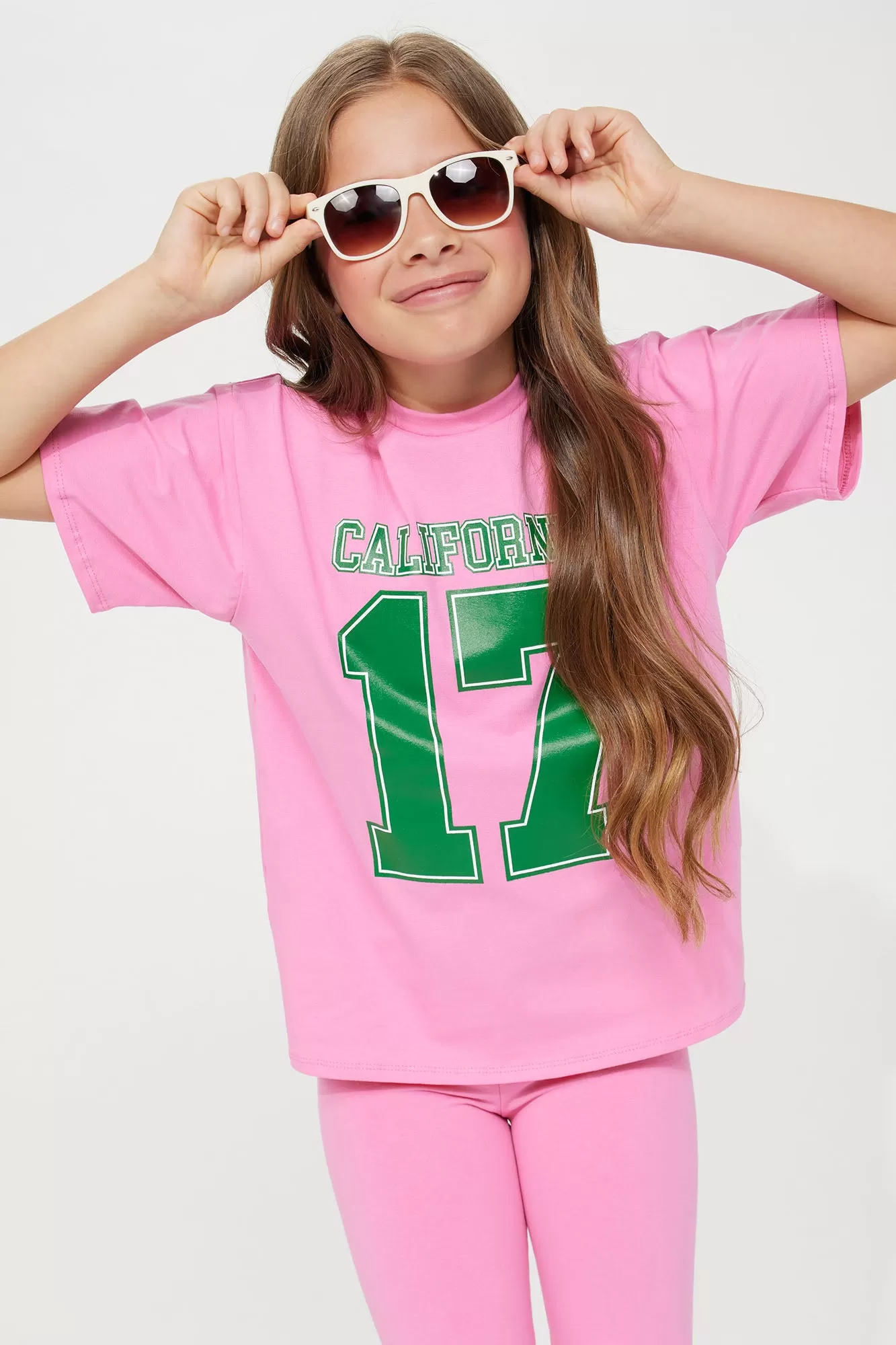 Mini California Biker Short Set - Pink