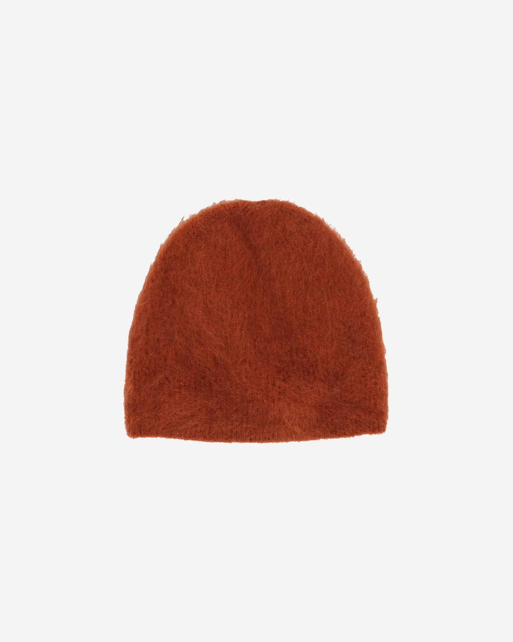 Mohair Wool Knit Cap Orange