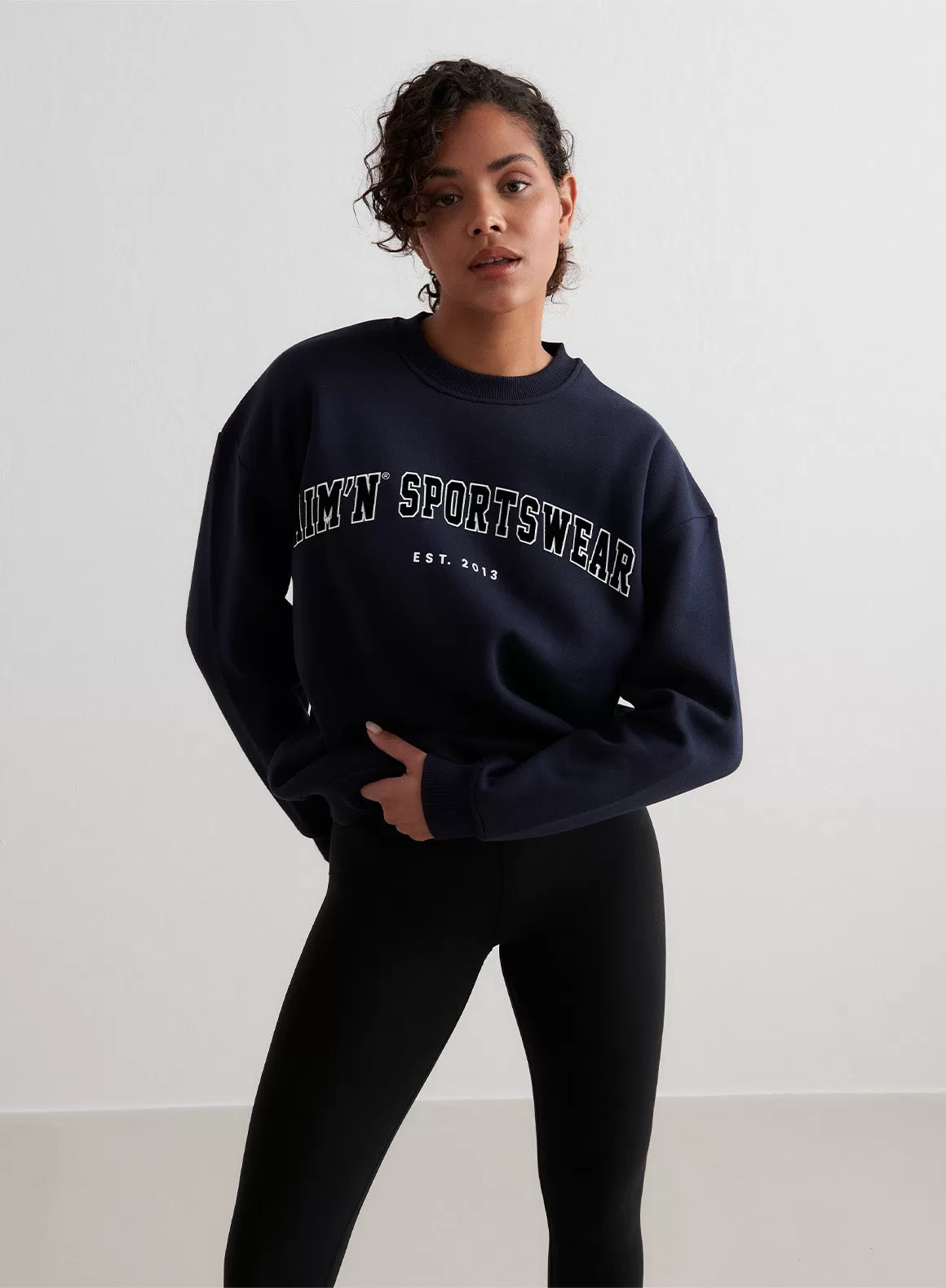 Navy Varsity Sweatshirt