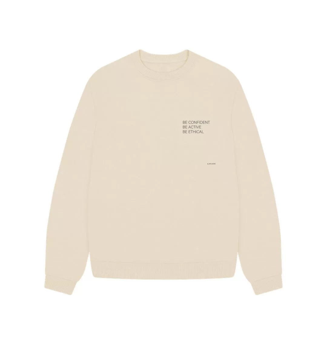 Oatmeal B-Confident Organic sweatshirt