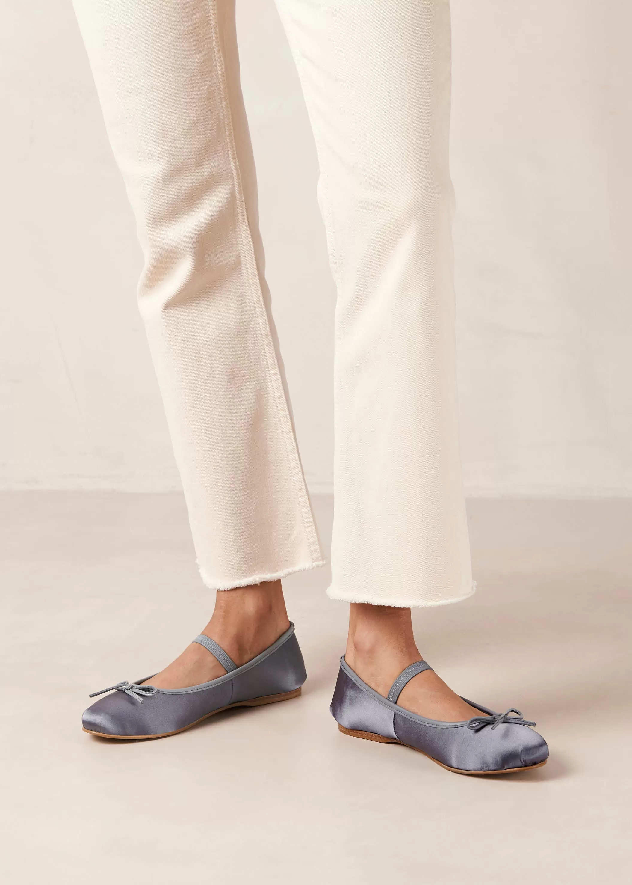 Odette Stone Grey Ballet Flats