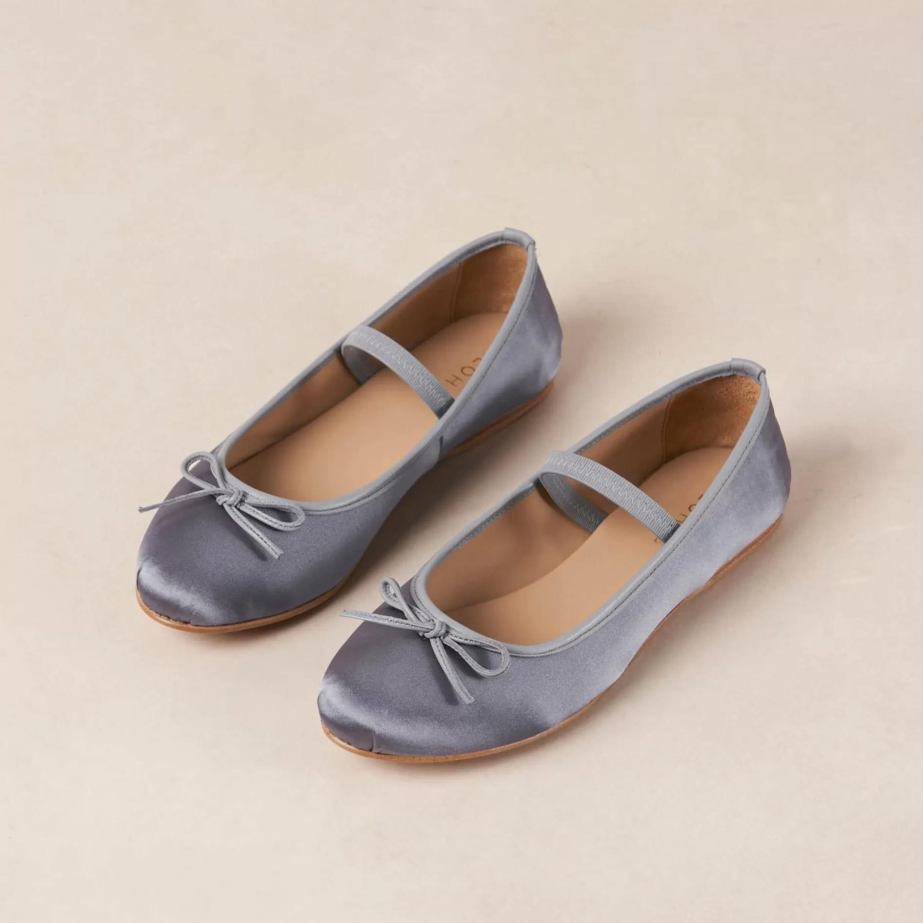 Odette Stone Grey Ballet Flats