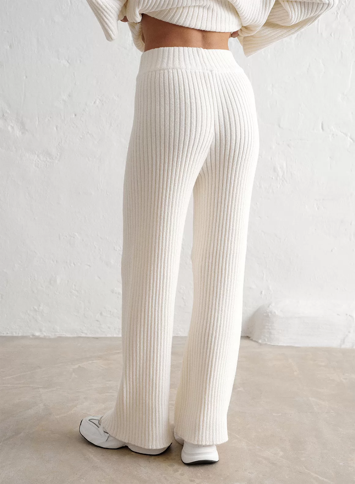 Off-White Rib Knit Pants