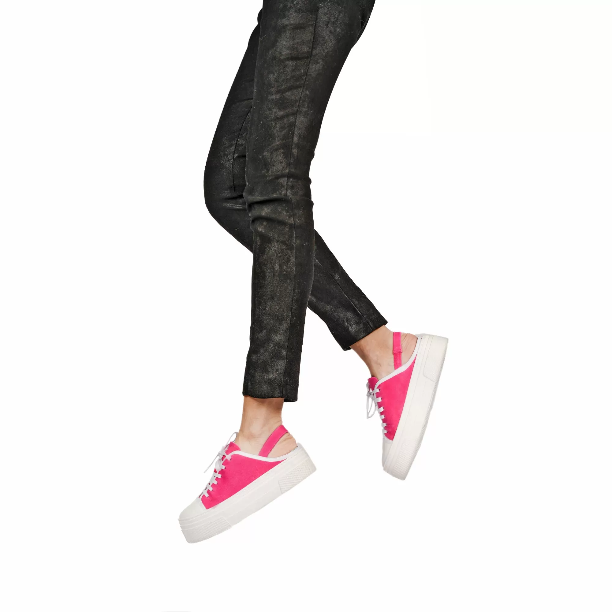 Open Back Sneaker Grattato Fuchsia