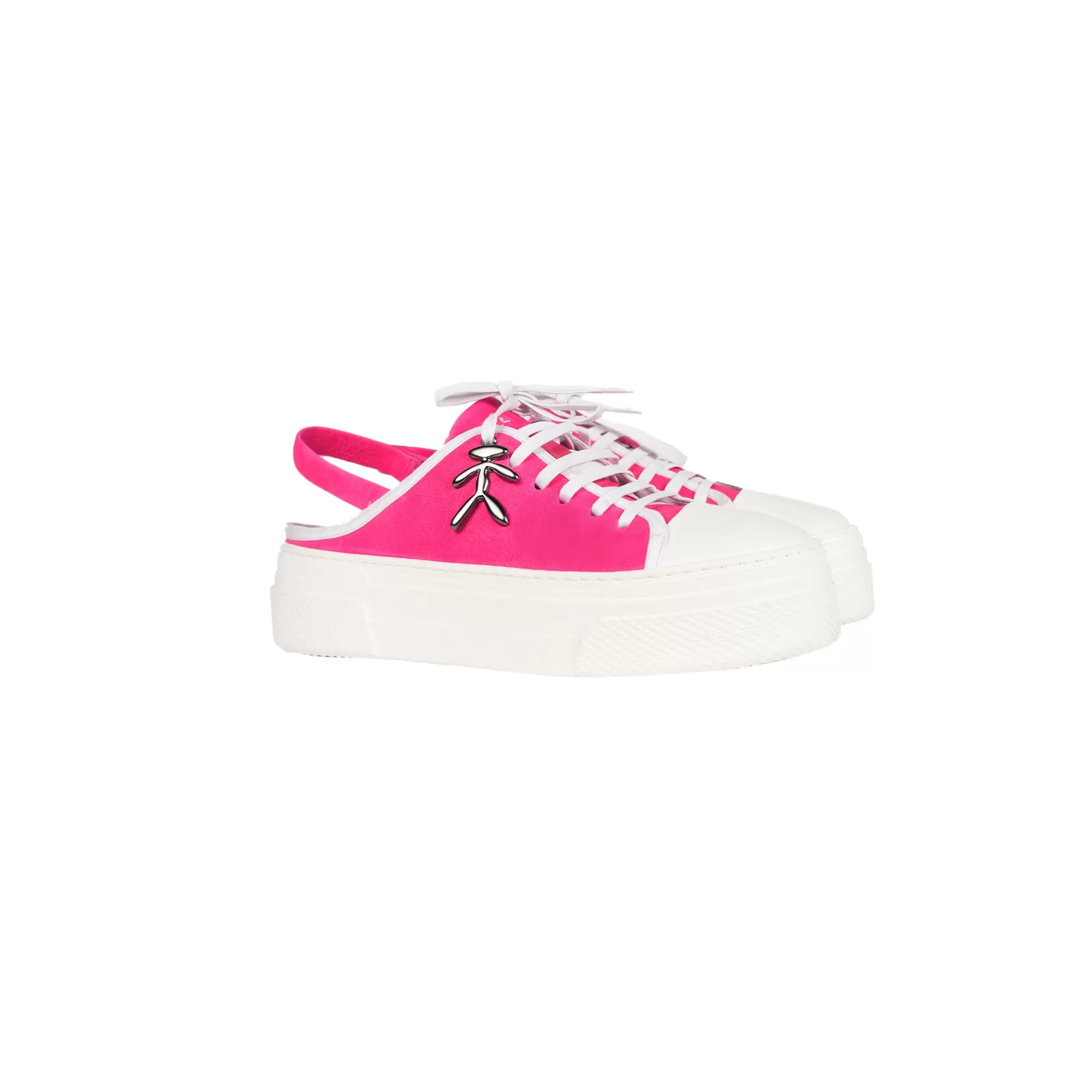 Open Back Sneaker Grattato Fuchsia