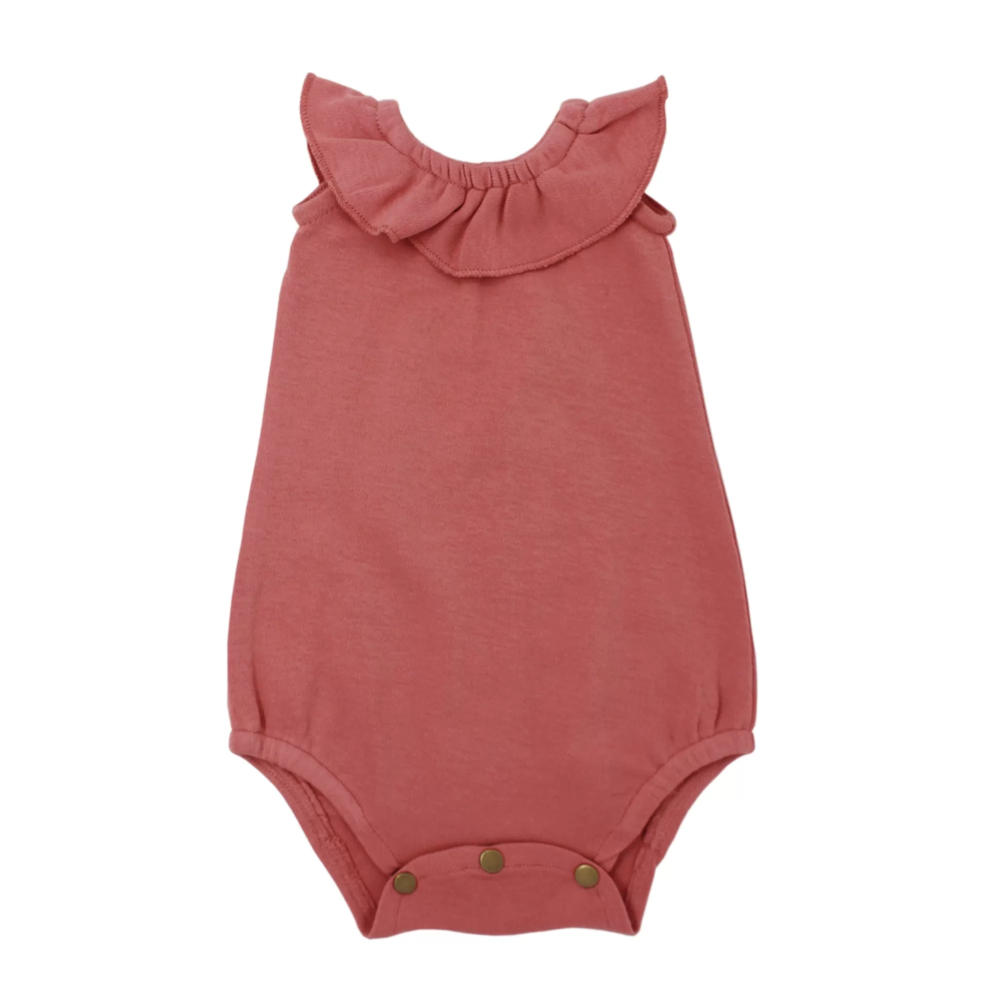 Organic Sleeveless Ruffle Bodysuits