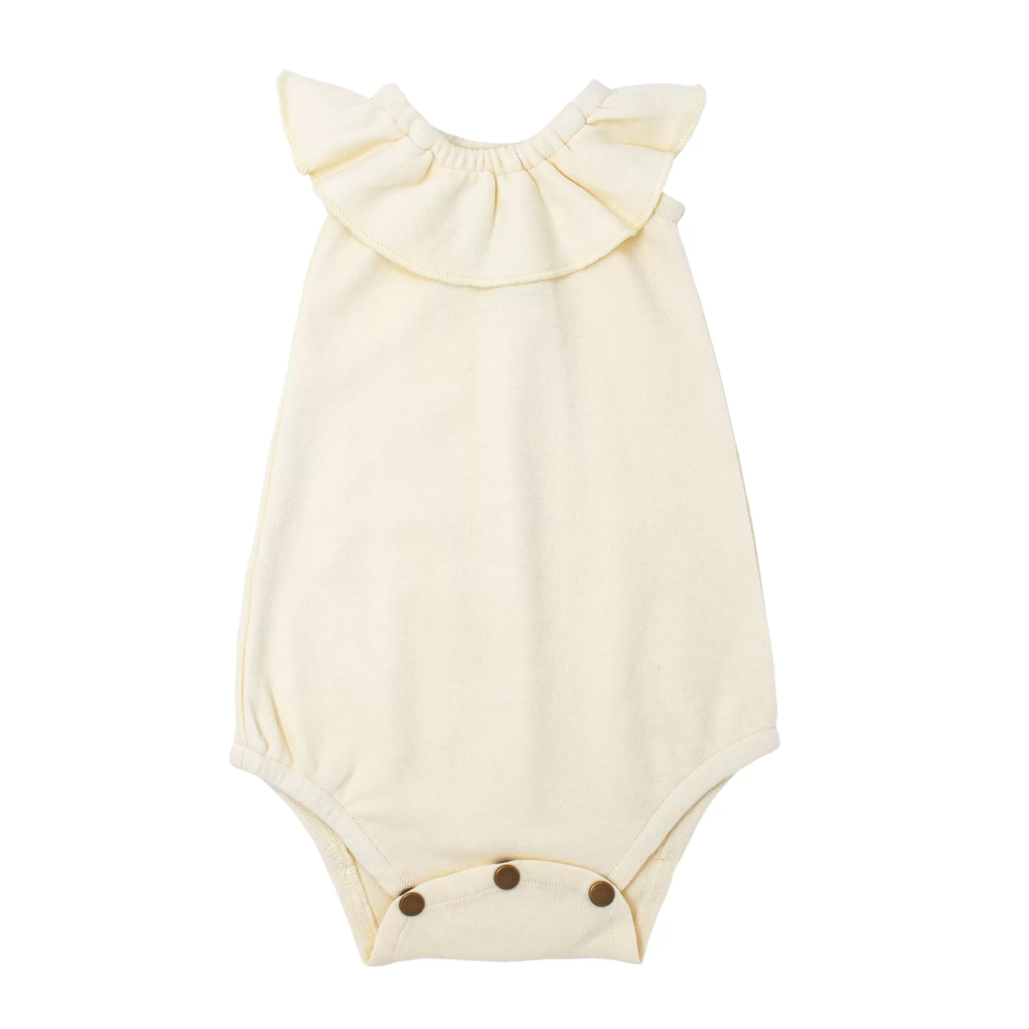 Organic Sleeveless Ruffle Bodysuits