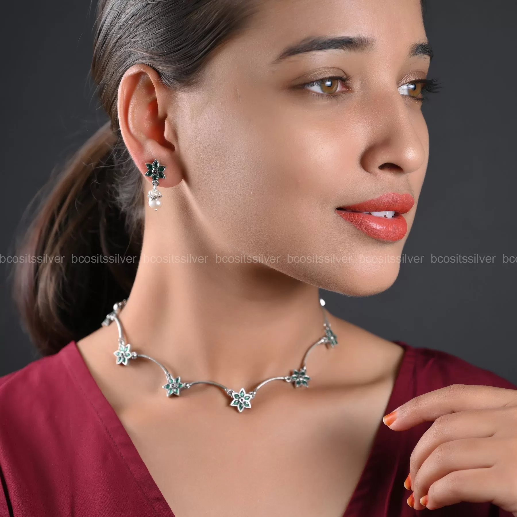 Oxidized Neckpiece - 1236