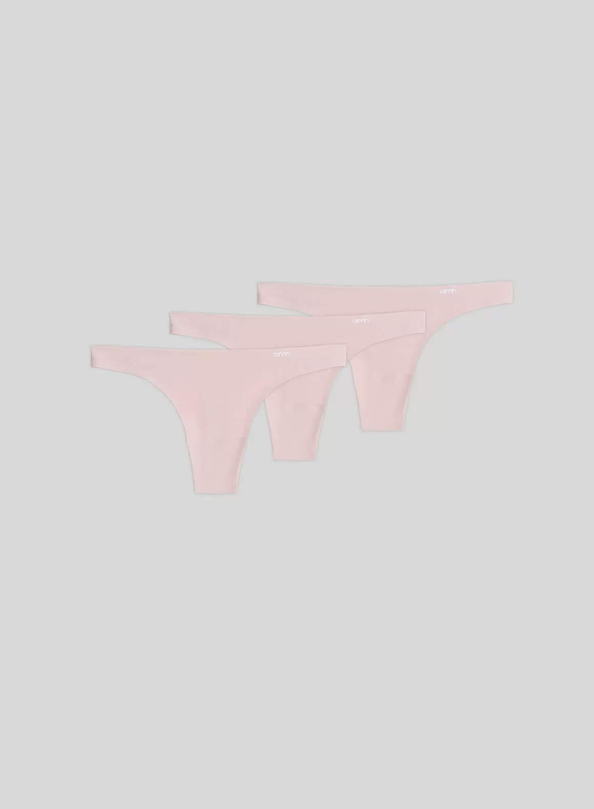 Pale Pink Invisible Thong 3-pack