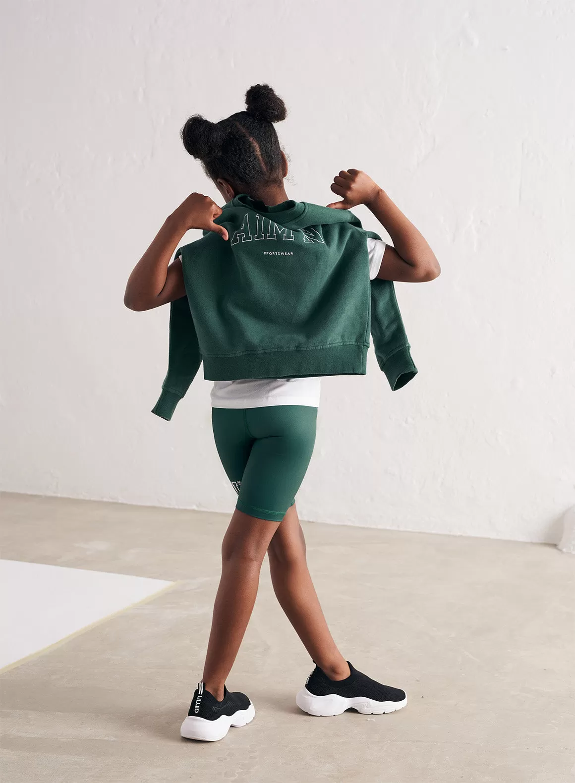 Pine Green Mini Biker Shorts