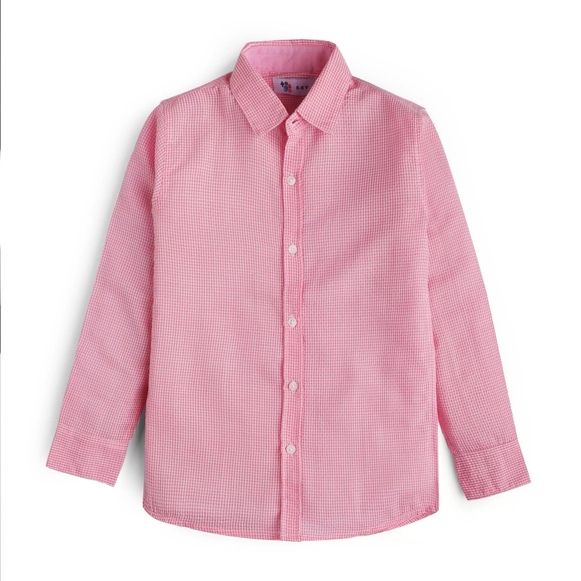 Pink & White Casual Shirt