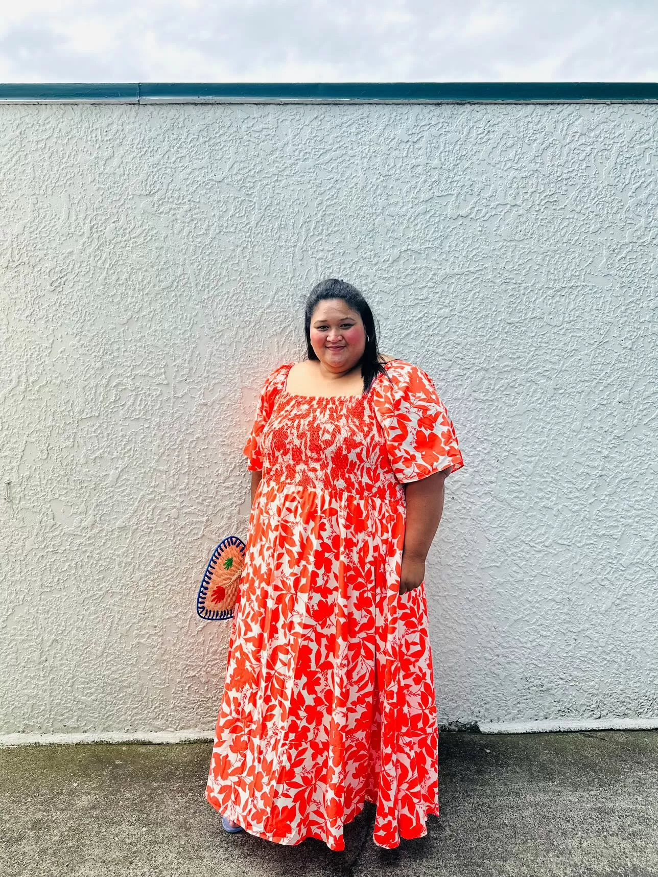 Priscilla Maxi Dress - Orange Floral