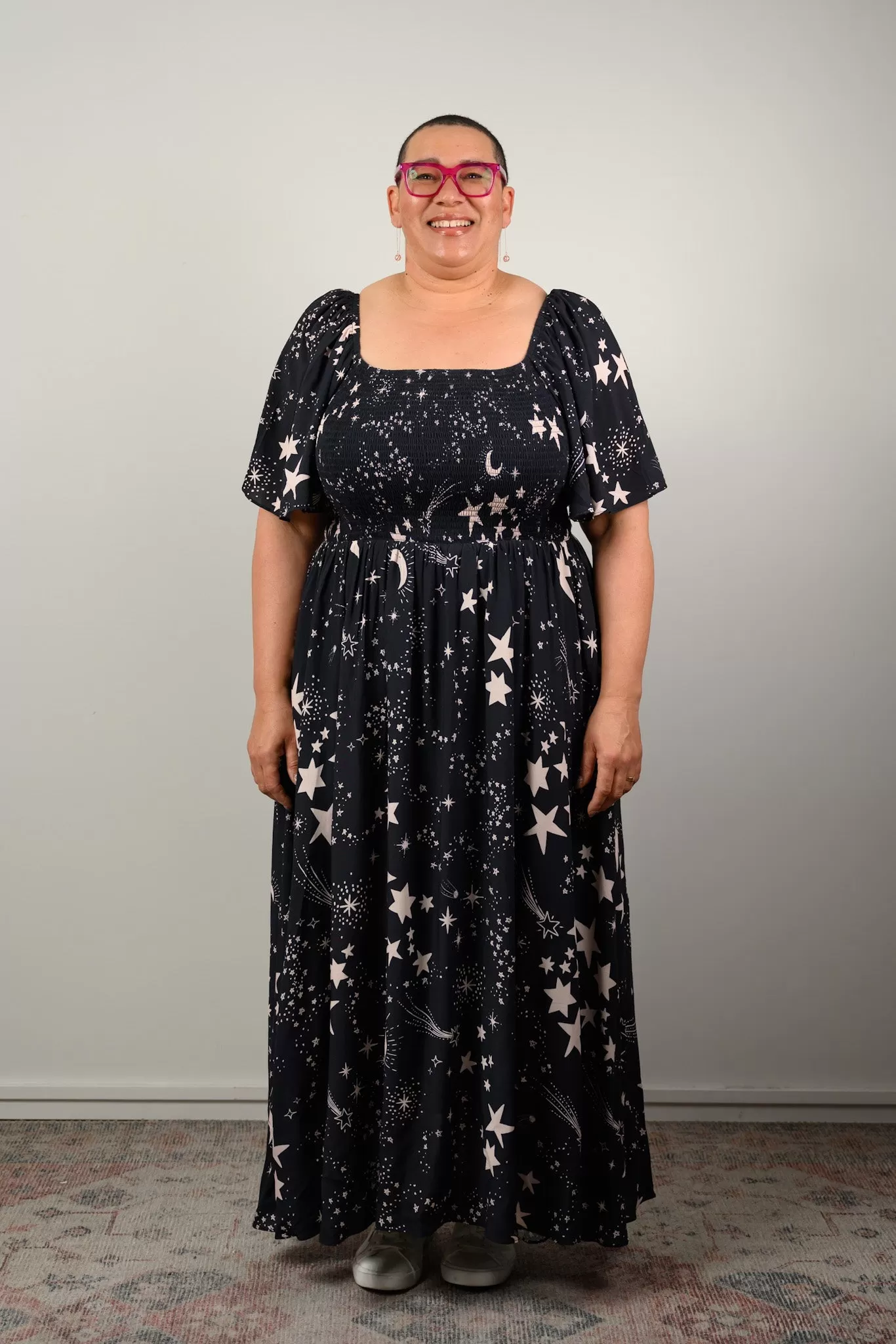 Priscilla Maxi Dress - Star print