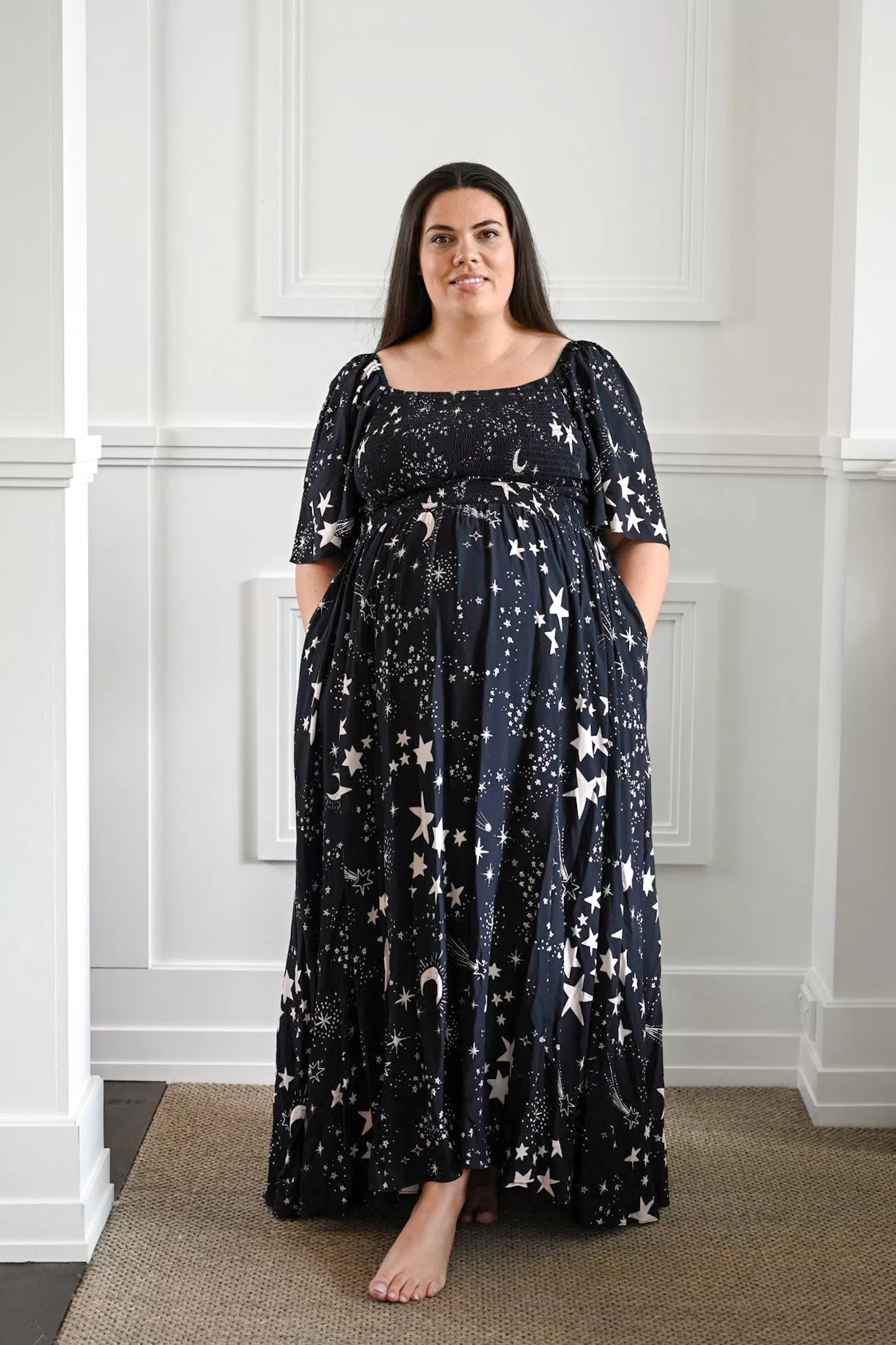 Priscilla Maxi Dress - Star print