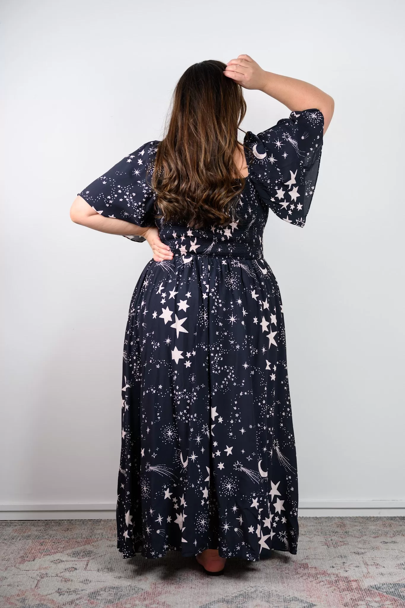 Priscilla Maxi Dress - Star print