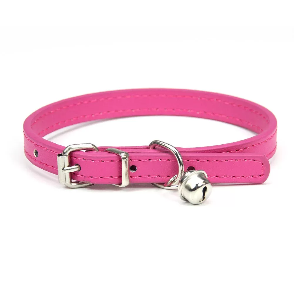 PU Leather Leash Pet Dog Collar Sweet Cats Supplies Pet Collars Pink Dog Collar Collar Dog Accessories