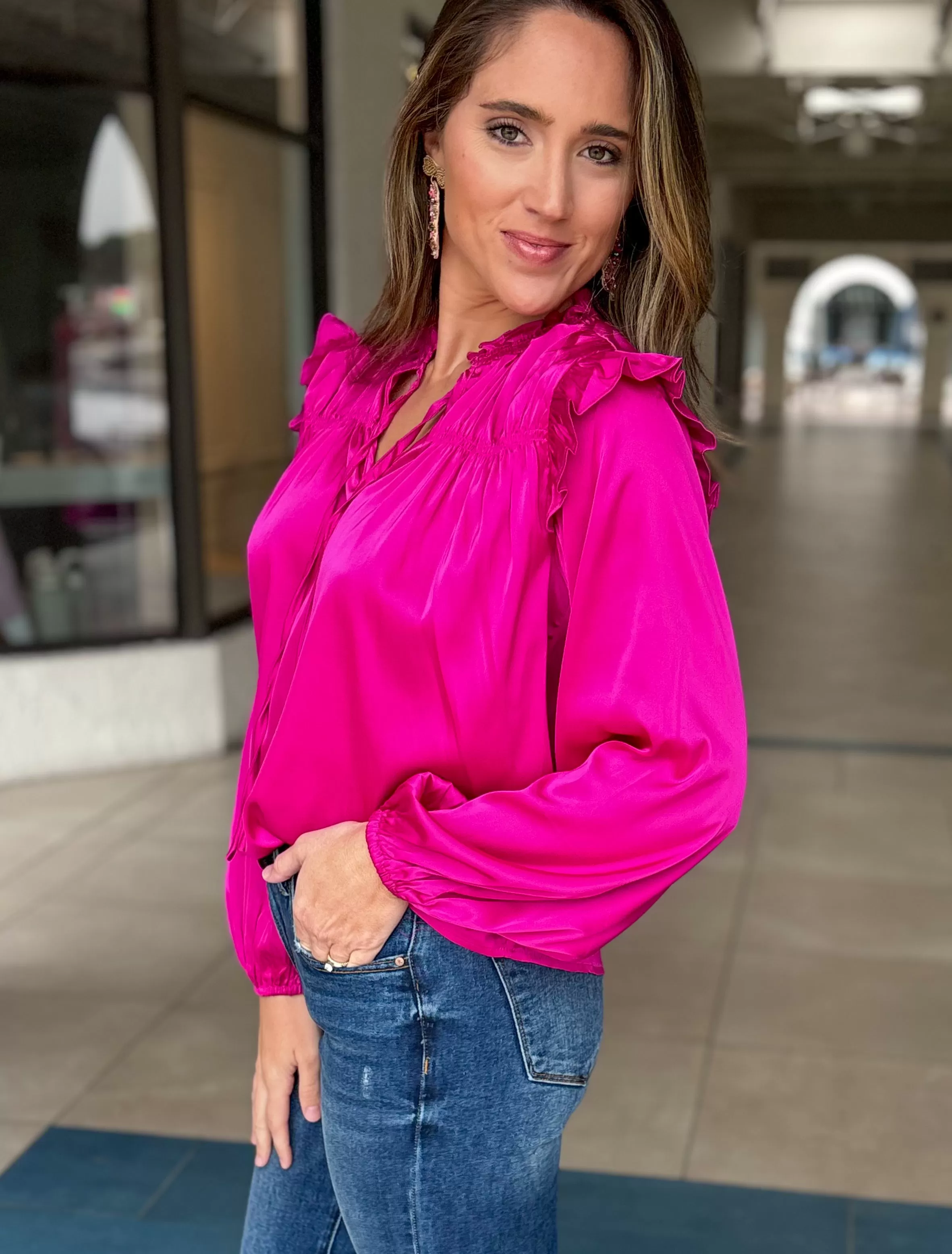 Raychel Satin Blouse