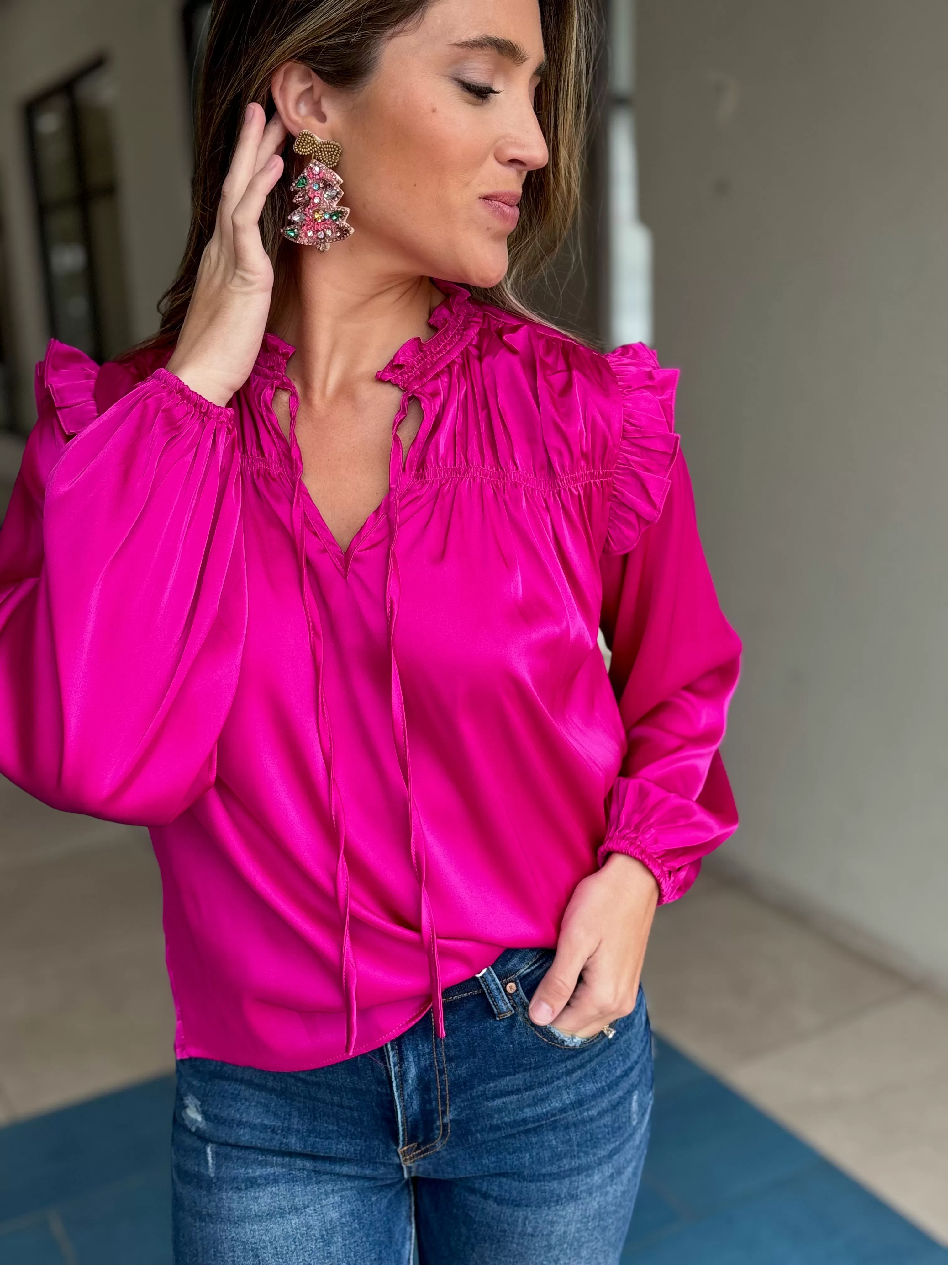 Raychel Satin Blouse