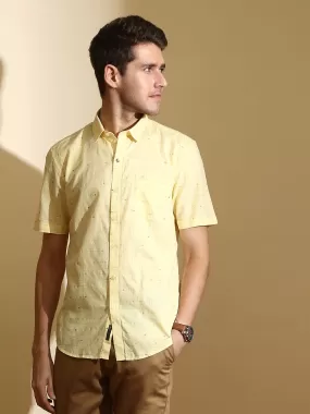 RC Lemon casual check half sleeve shirt