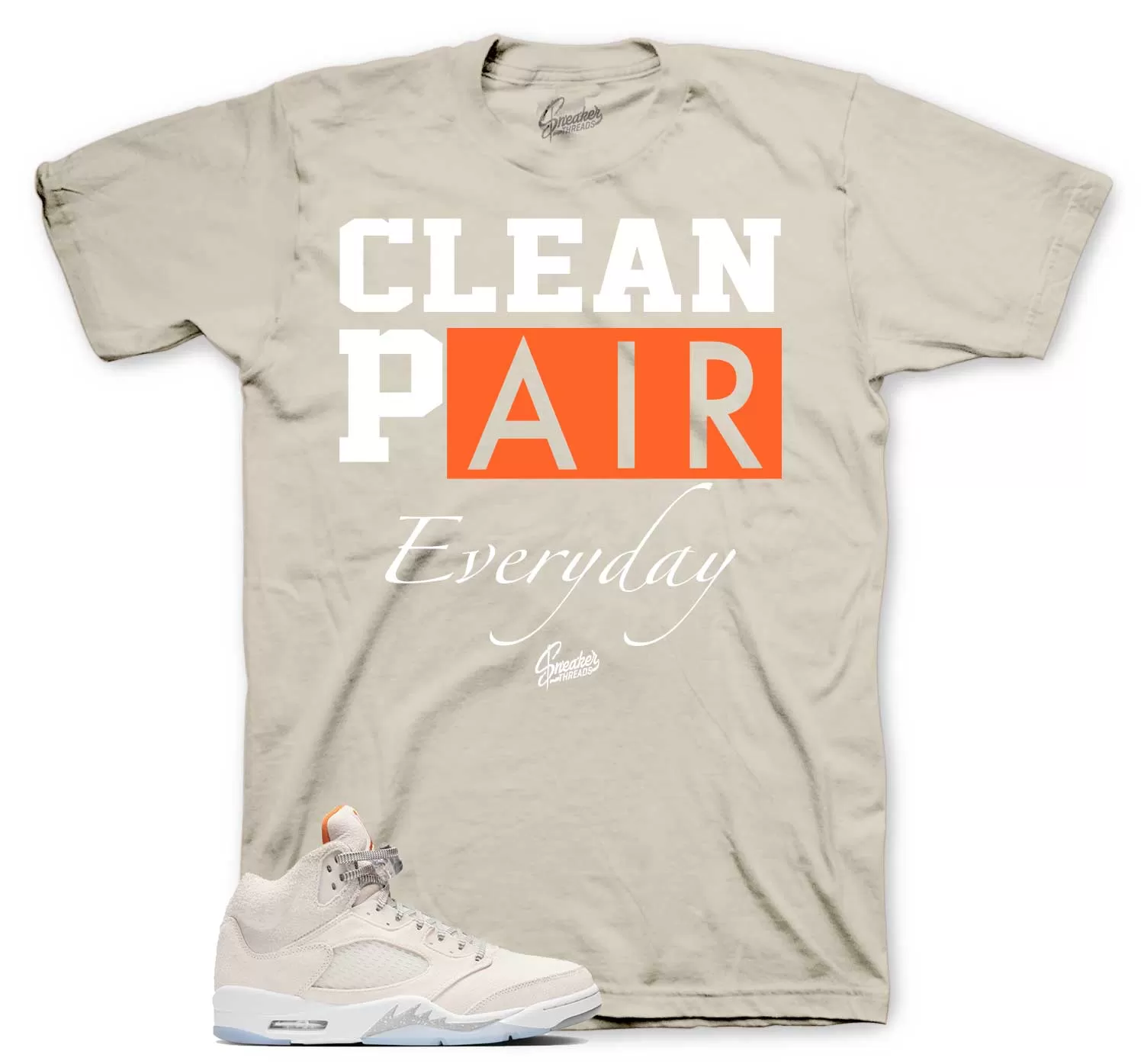 Retro 5 Craft Shirt - Clean Pair - Sand