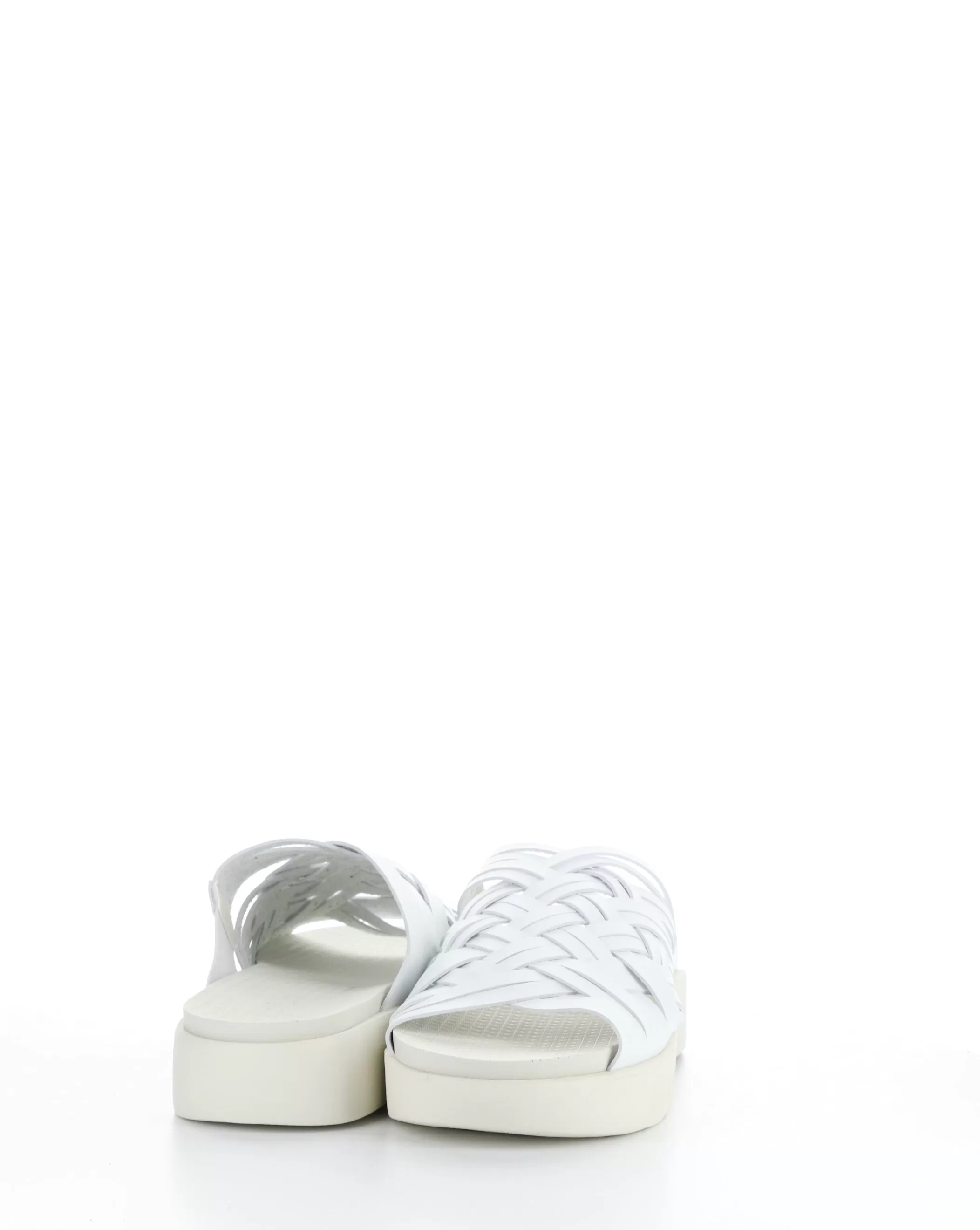 RISED WHITE Slip-on Sandals