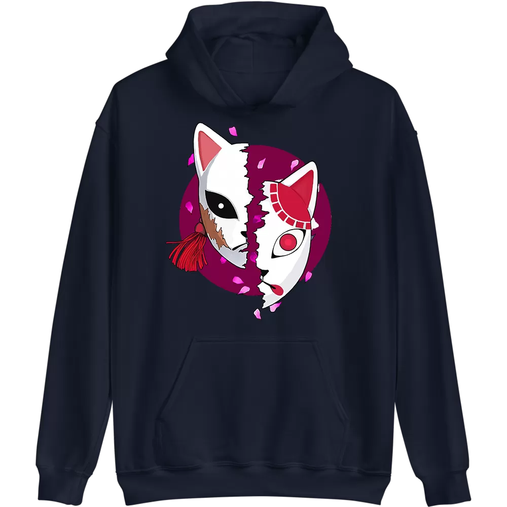 Sabito and Tanjiro Mask Demon Slayer Hoodie