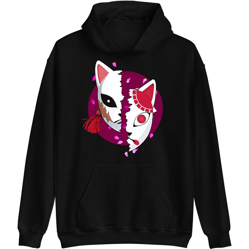 Sabito and Tanjiro Mask Demon Slayer Hoodie