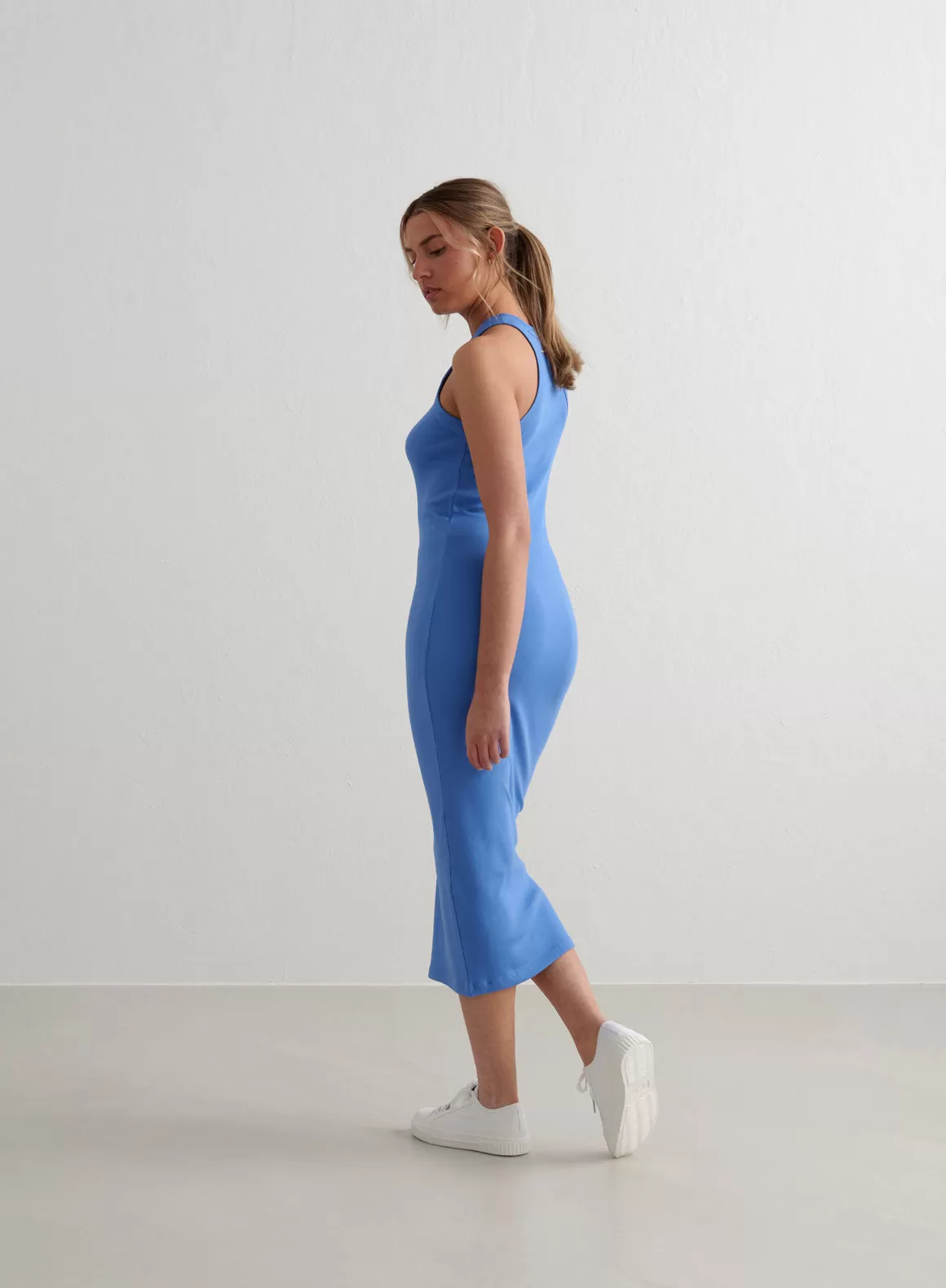 Sea Ease Ribbed Tank Dress