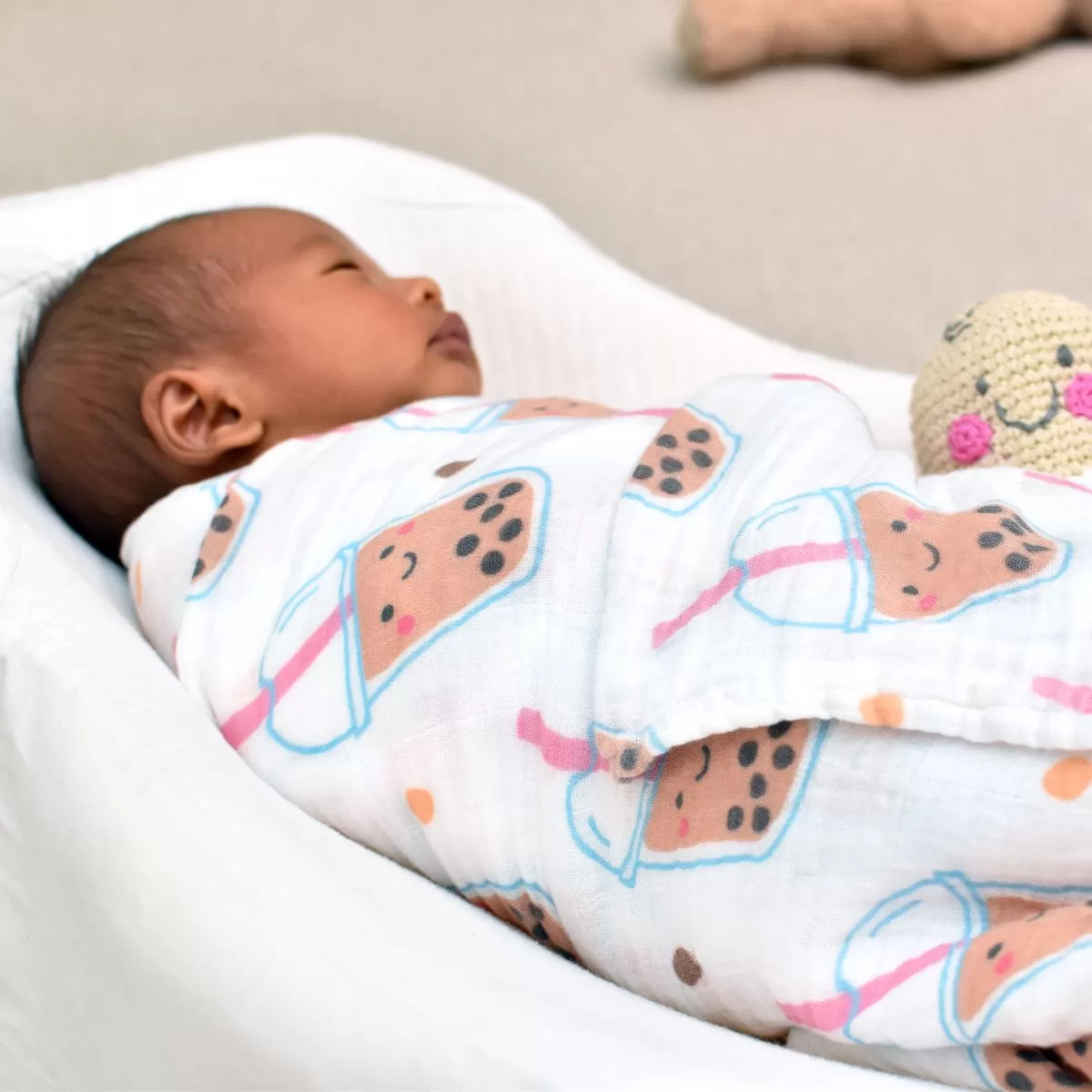 Silky Soft Bamboo Mix Organic Swaddle