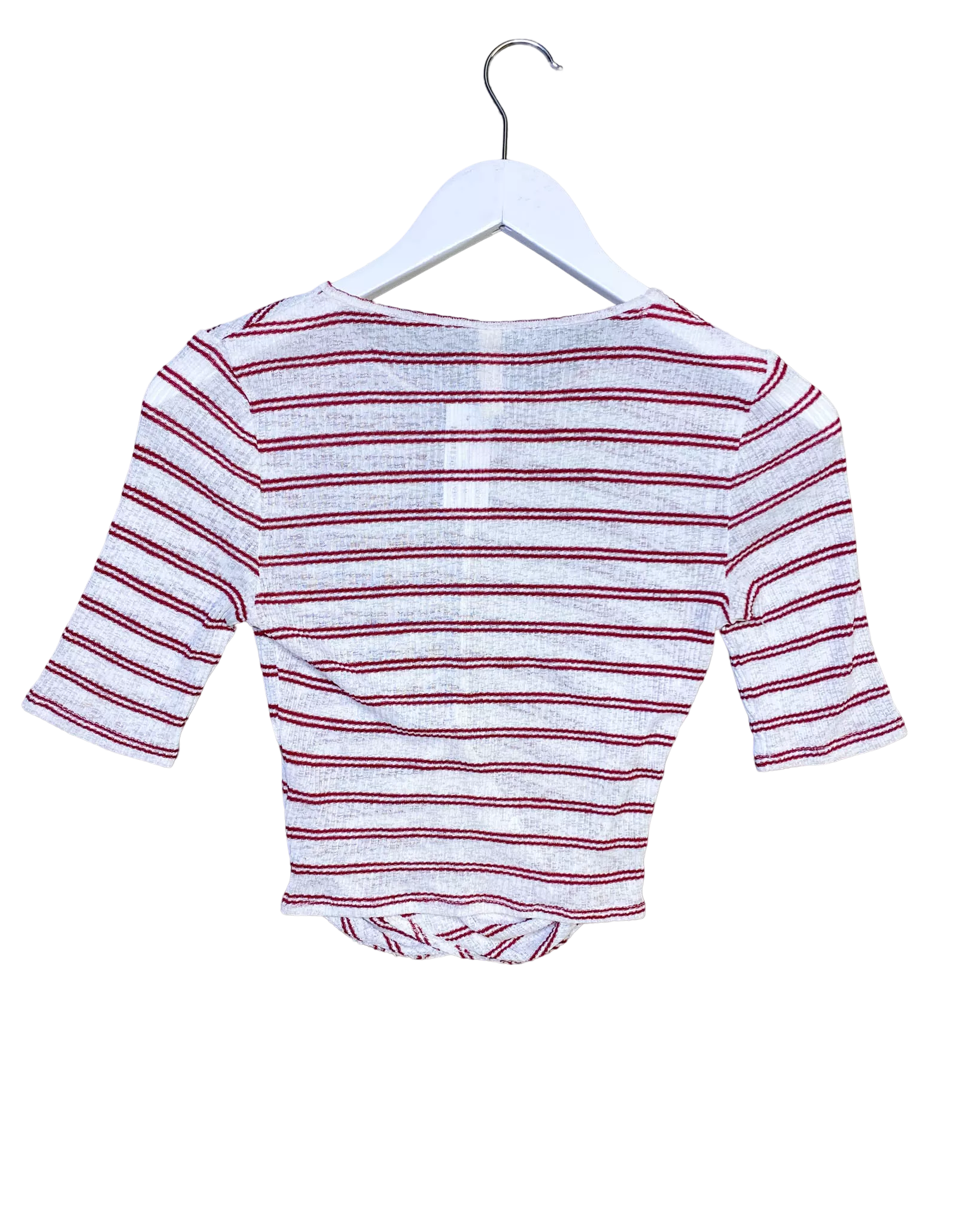 Size 6 - Bec   Bridge Stripe Wrap Top