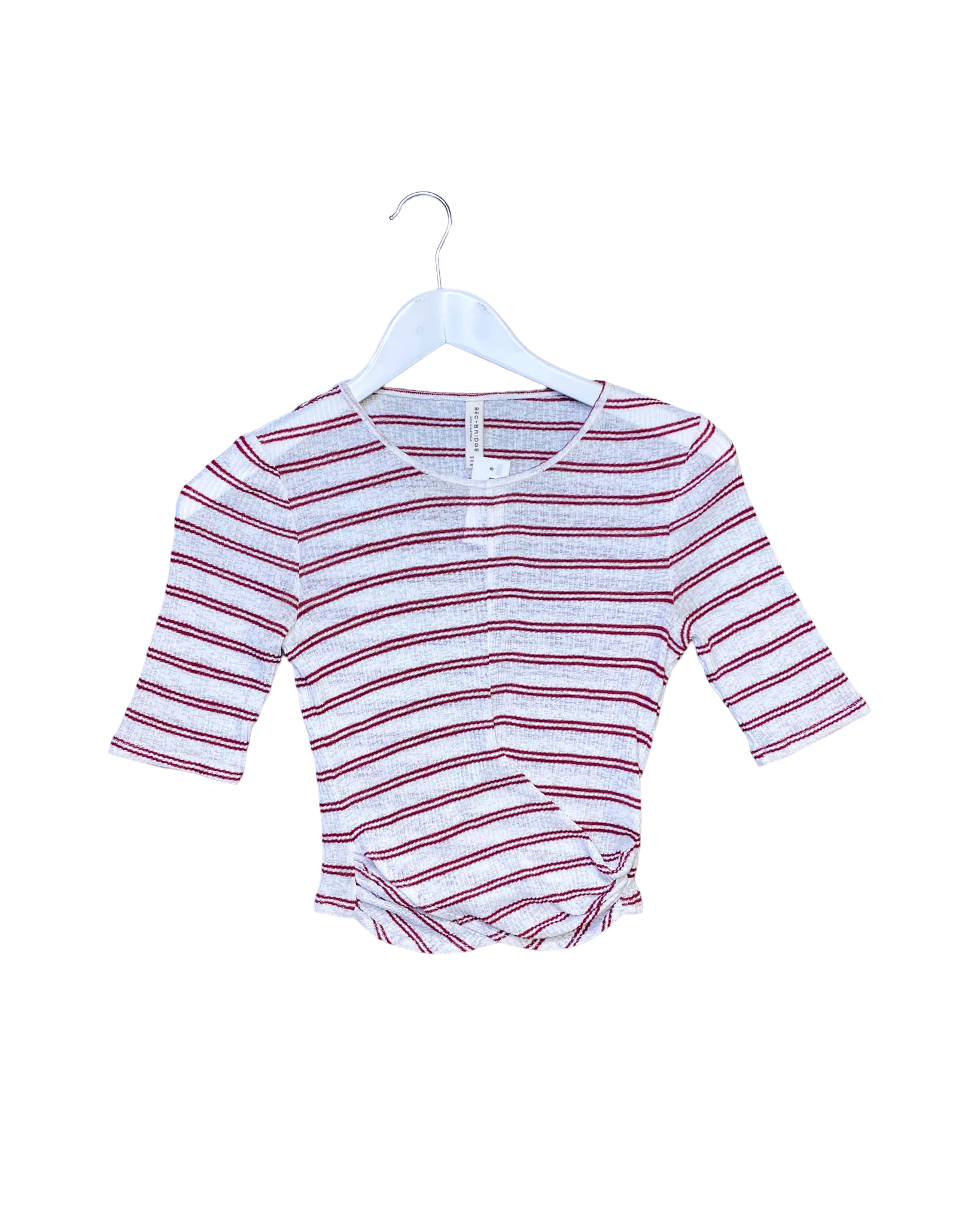 Size 6 - Bec   Bridge Stripe Wrap Top