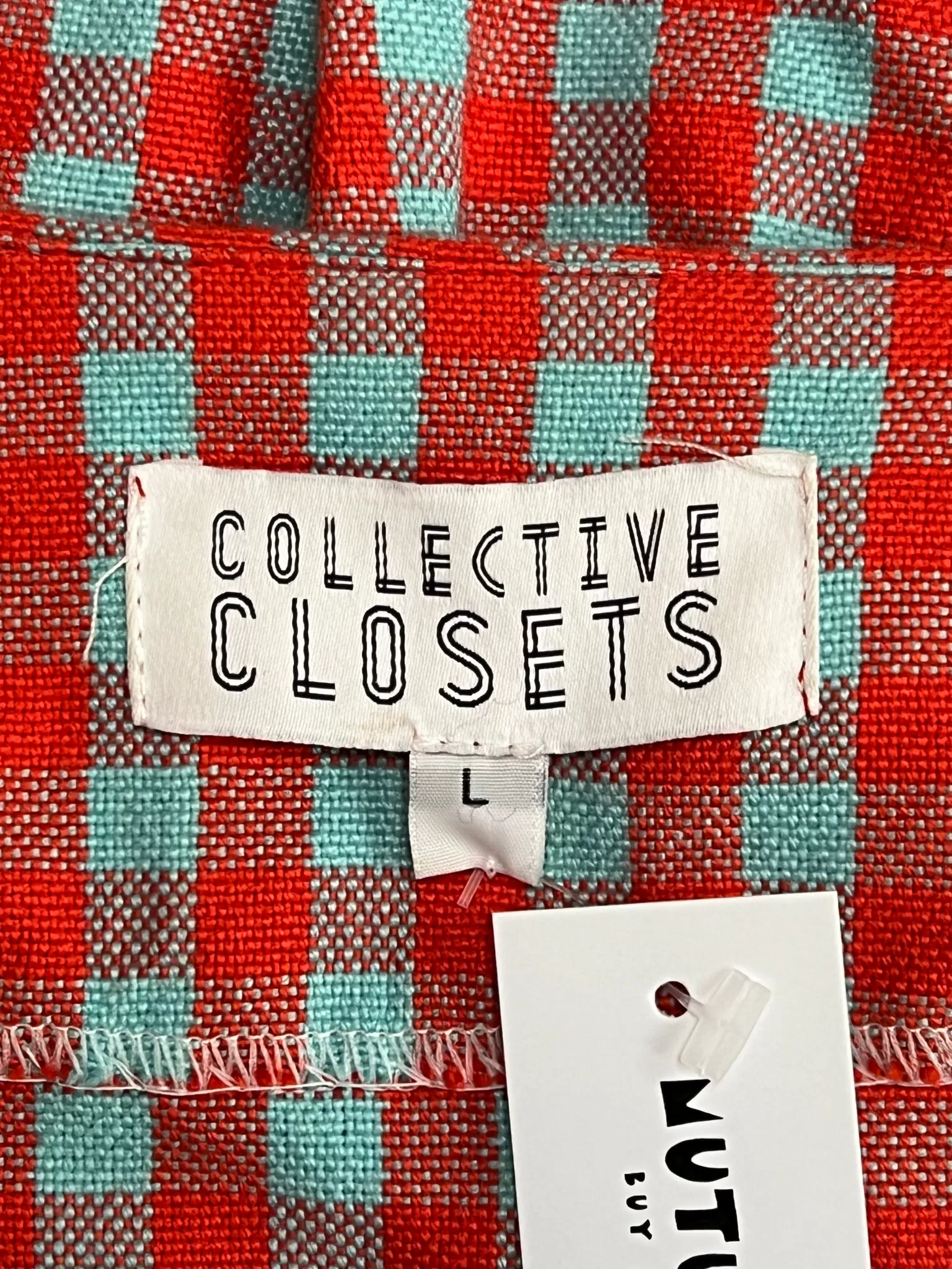 Size L - Collective Closets Red and Blue Check Top