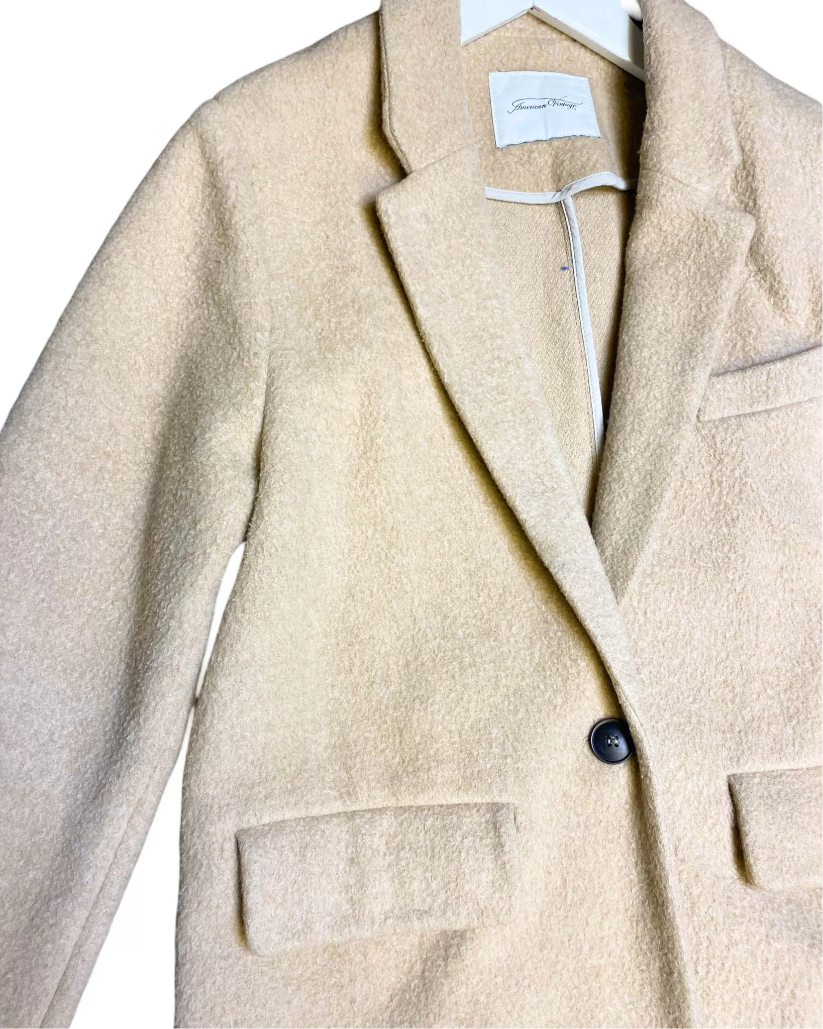 Size S - American Vintage Brushed Wool Coat