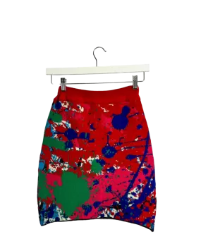 Size XS/S - Fool Splatter Mini Knit Skirt